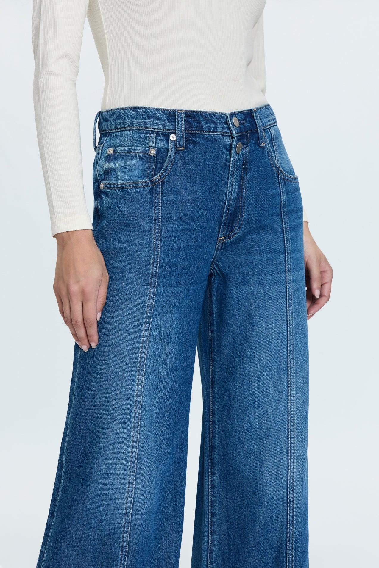 Jadyn Low Slung Palazzo Jean - Celebration Product Image