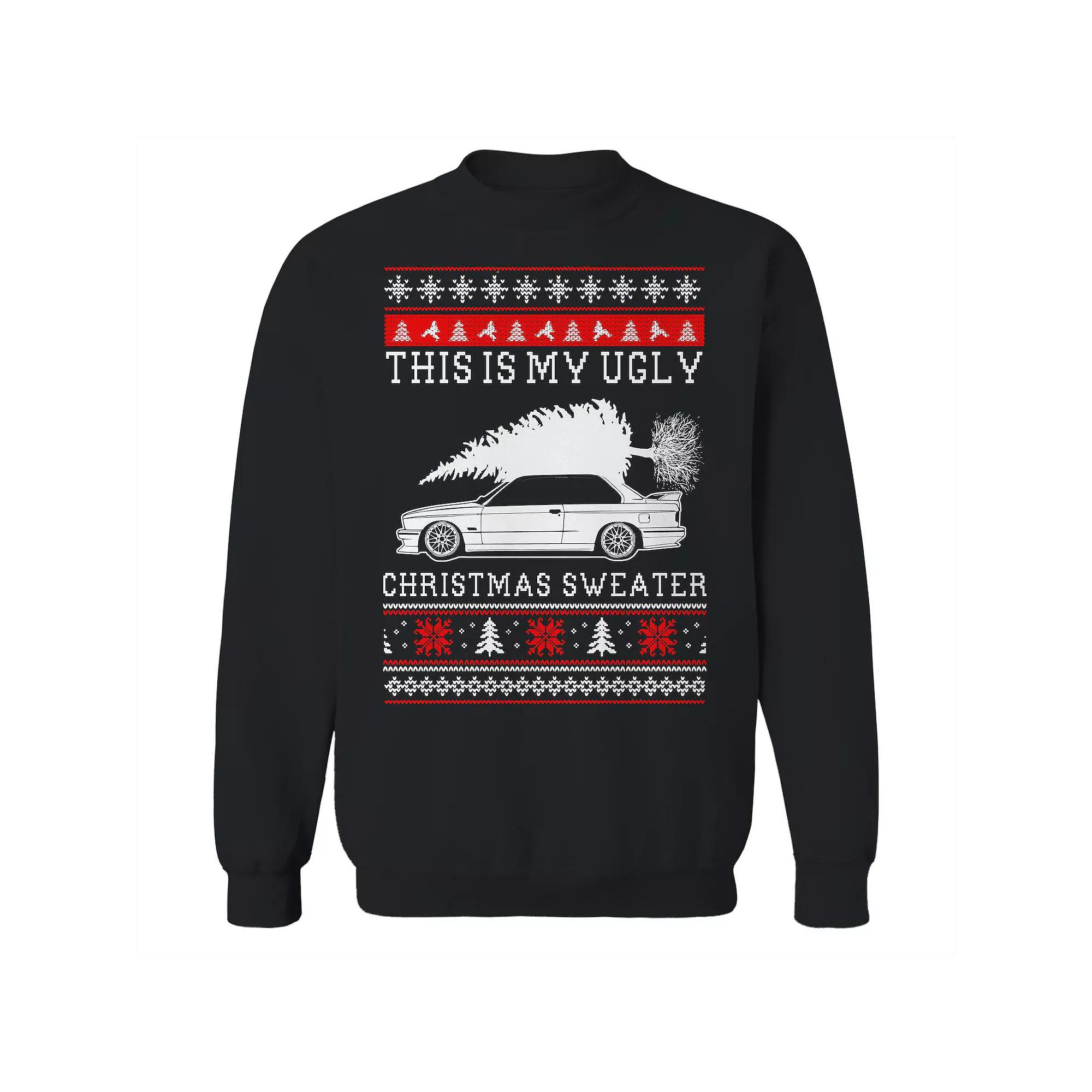 Men's This Is My Christmas Sweater Graphic Sweatshirt, Size: XL, Black Product Image
