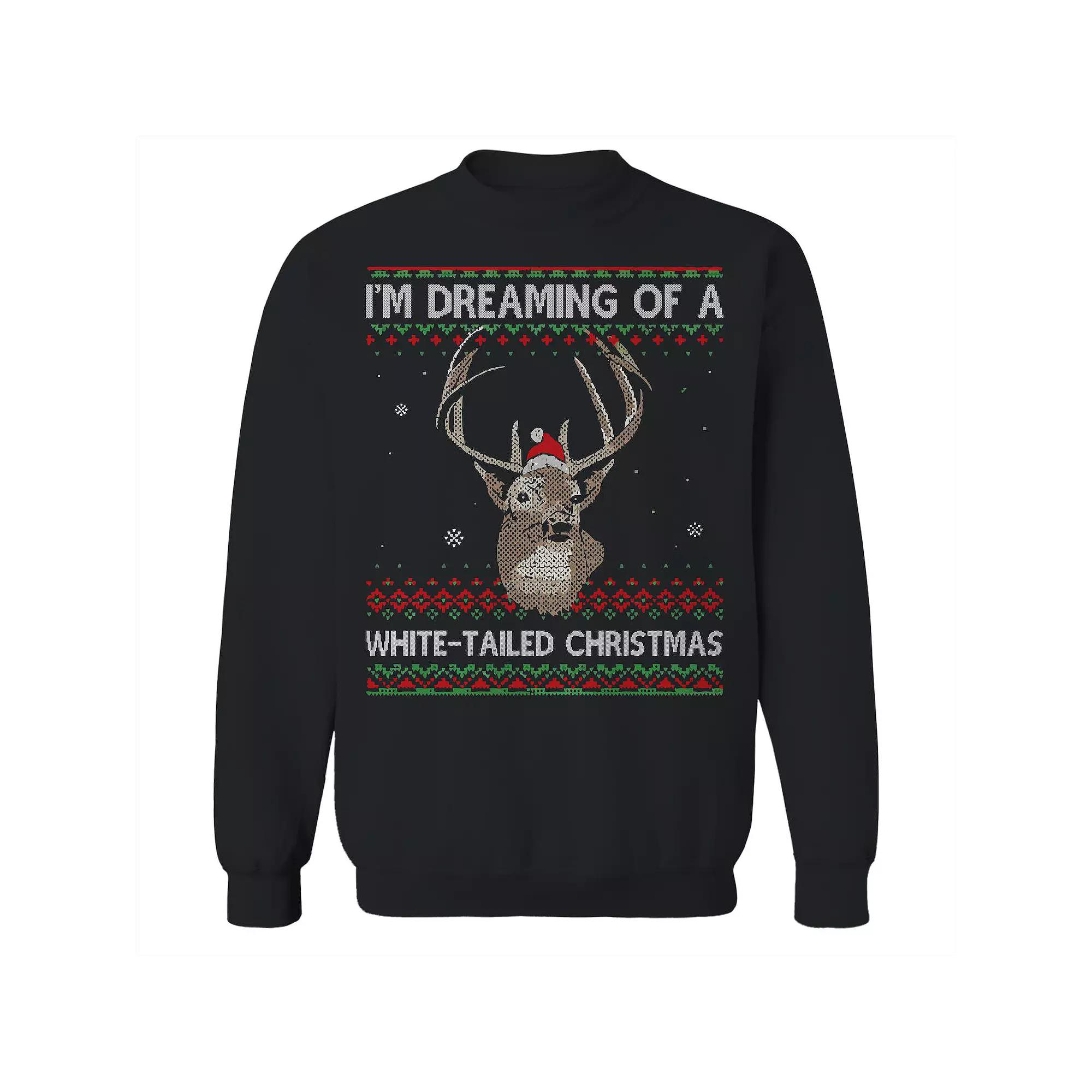 Men's Whitetailed Christmas Sweater Graphic Sweatshirt, Adult Unisex,  Product Image