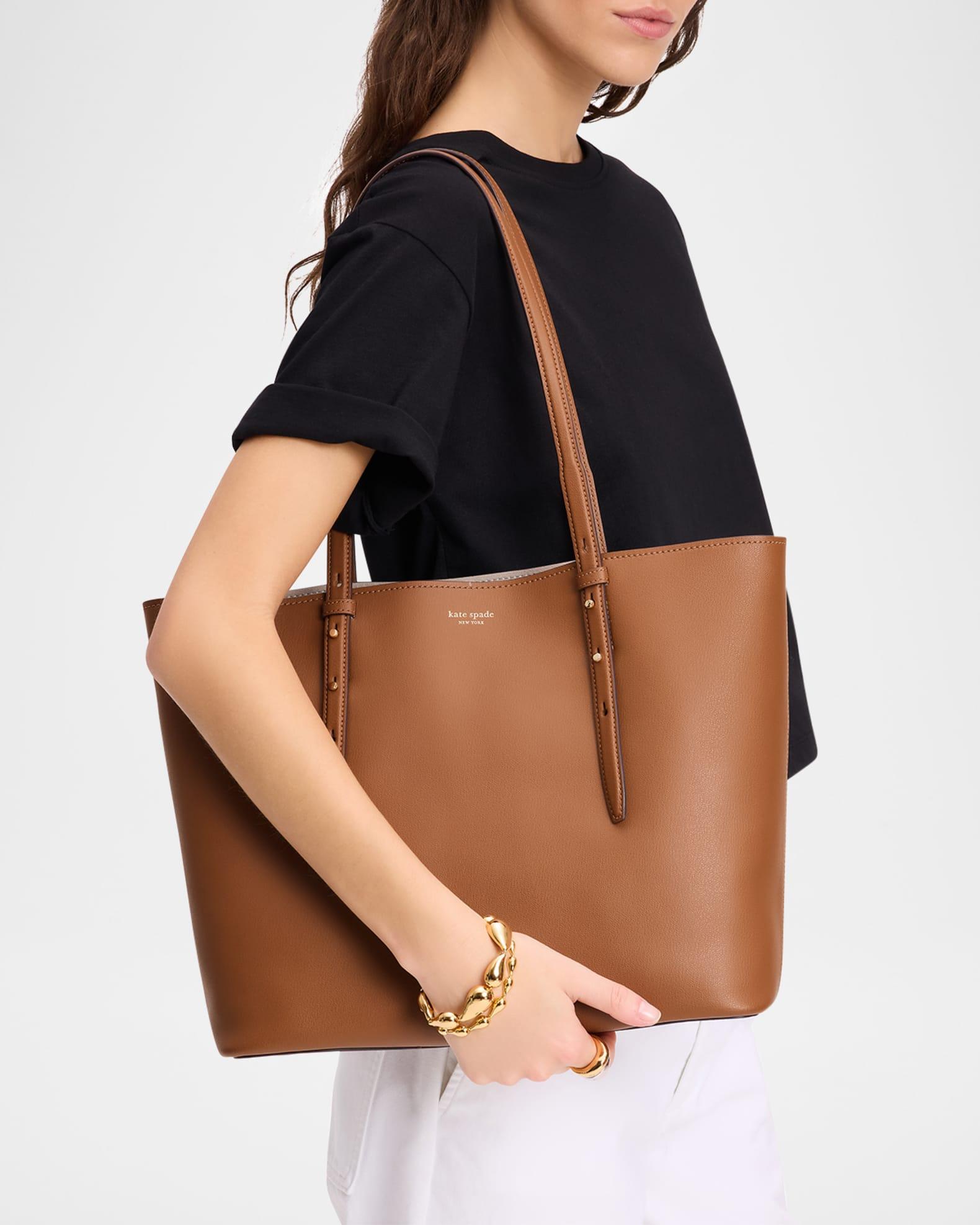 do it all large leather tote bag Product Image