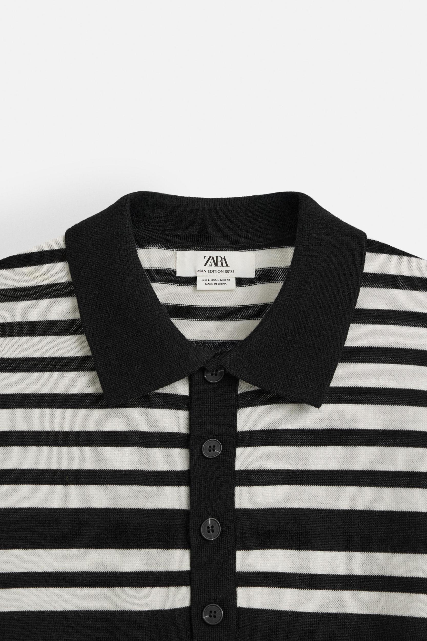 LIMITED EDITION STRIPED KNIT POLO Product Image