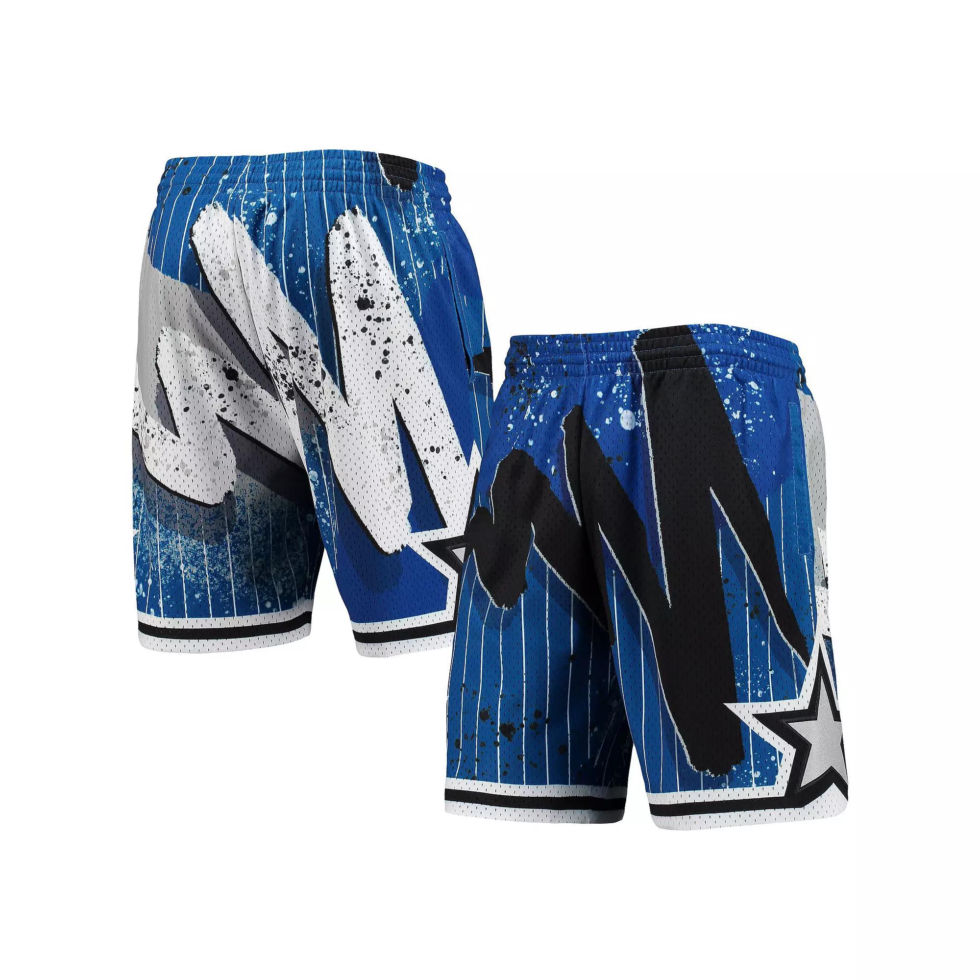 Men's Mitchell & Ness Blue Orlando Magic Hardwood Classics 1994 Hyper Hoops Swingman Shorts, Size: Large, Mag Blue Product Image