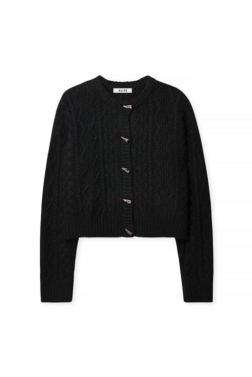Knitted Cable Cardigan Product Image