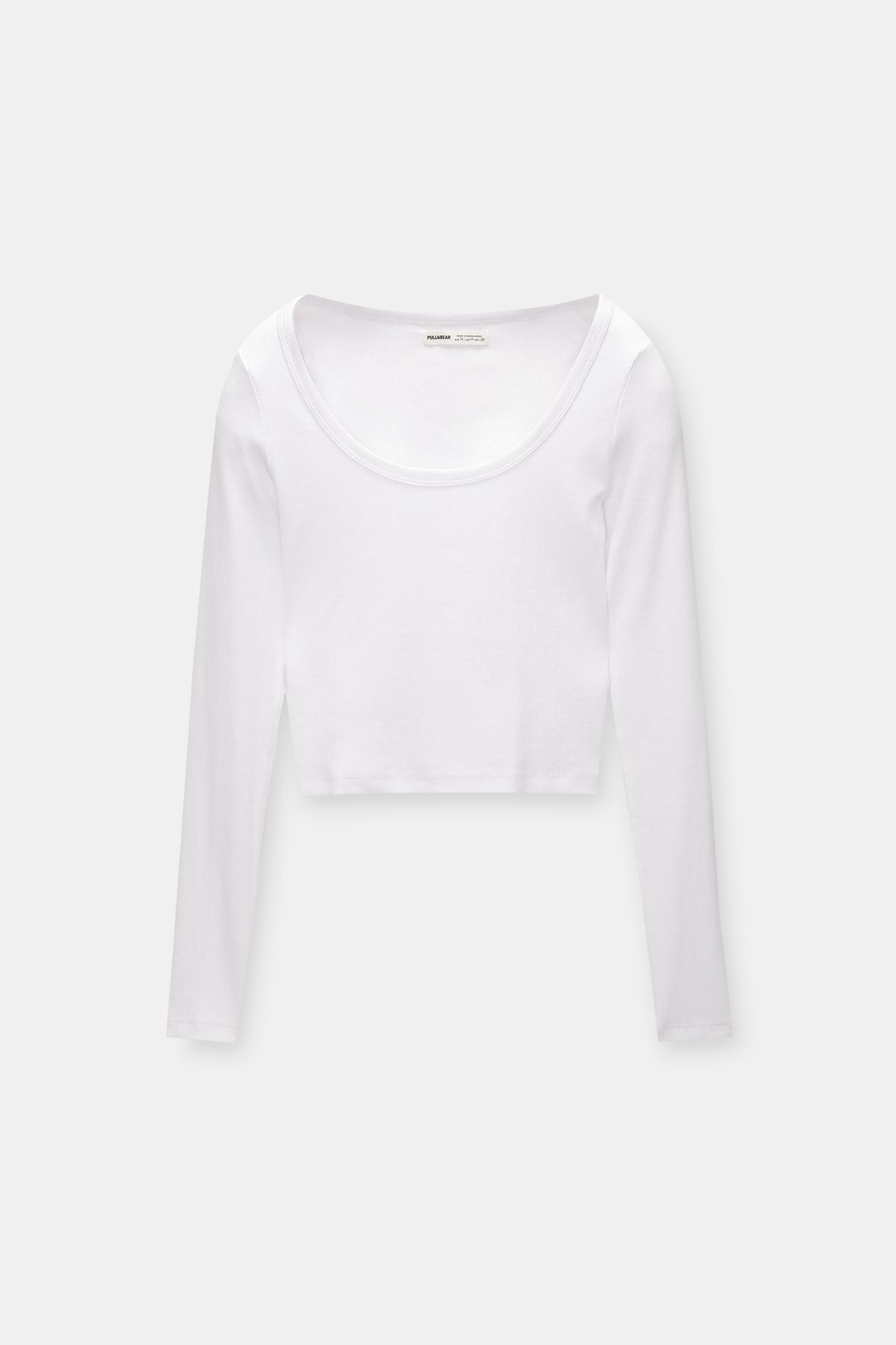 Ribbed long sleeve top Product Image