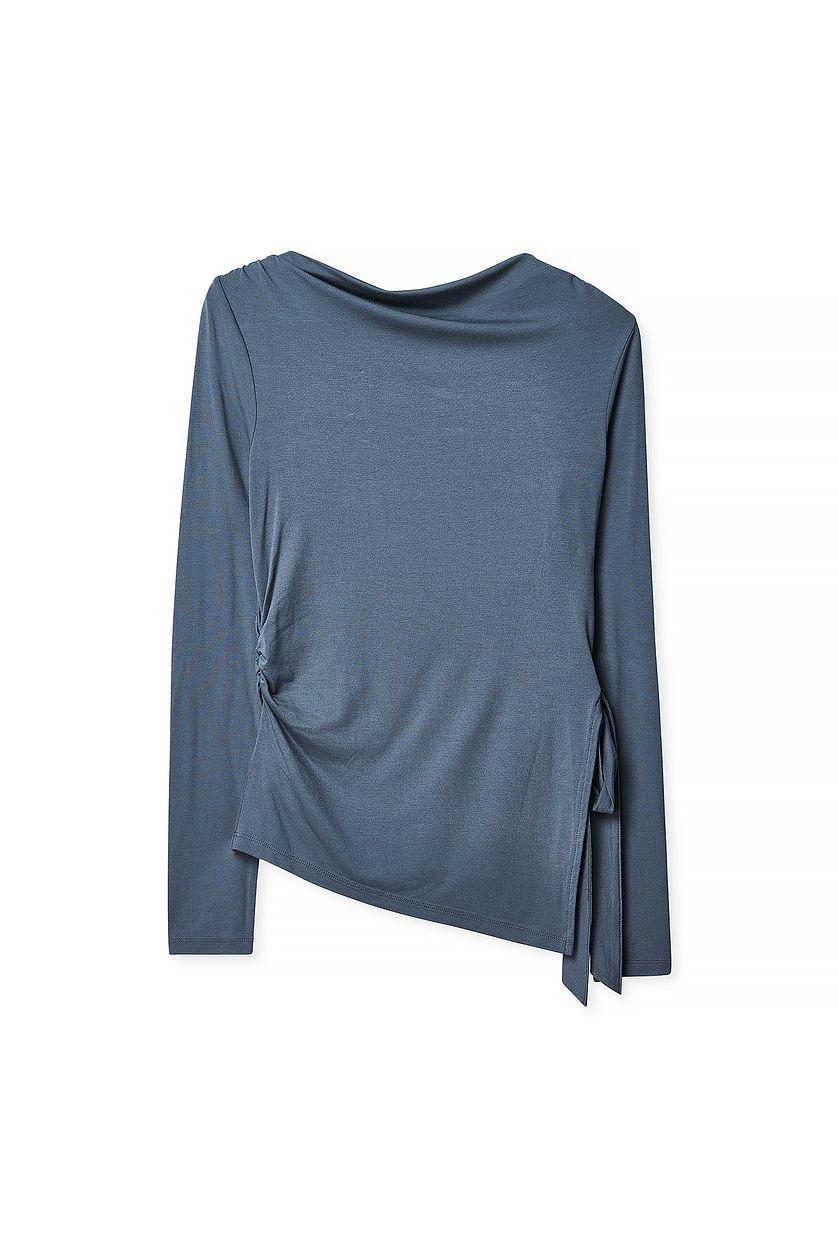 Soft Line Tie Side Top Offwhite Product Image