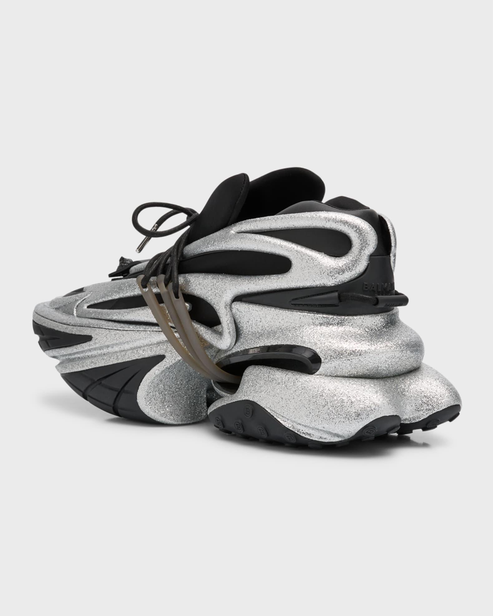 Men's Unicorn Neoprene Glitter Fashion Sneakers Product Image