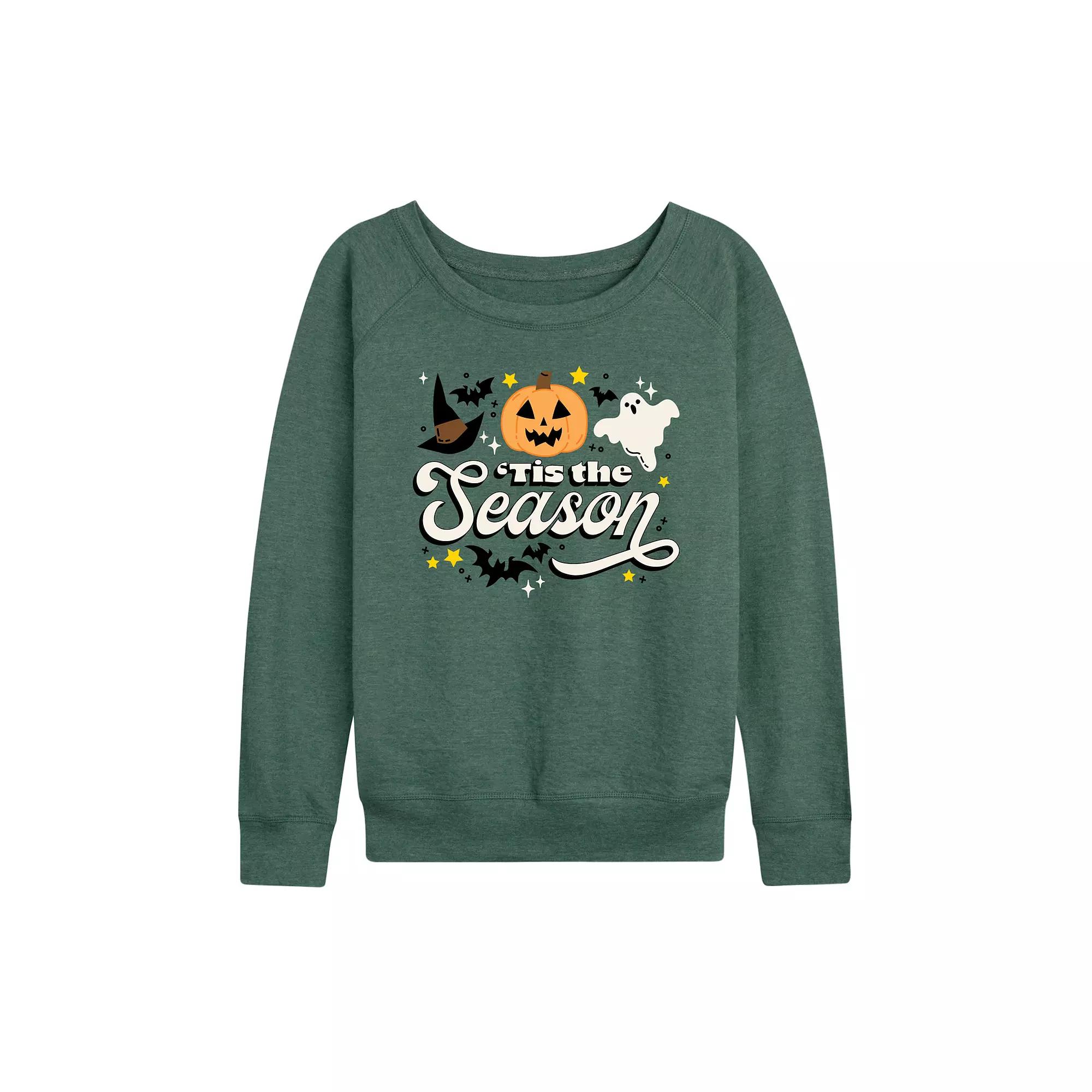 Women's 'Tis The Season Halloween French Terry Long Sleeve Tee,  Product Image