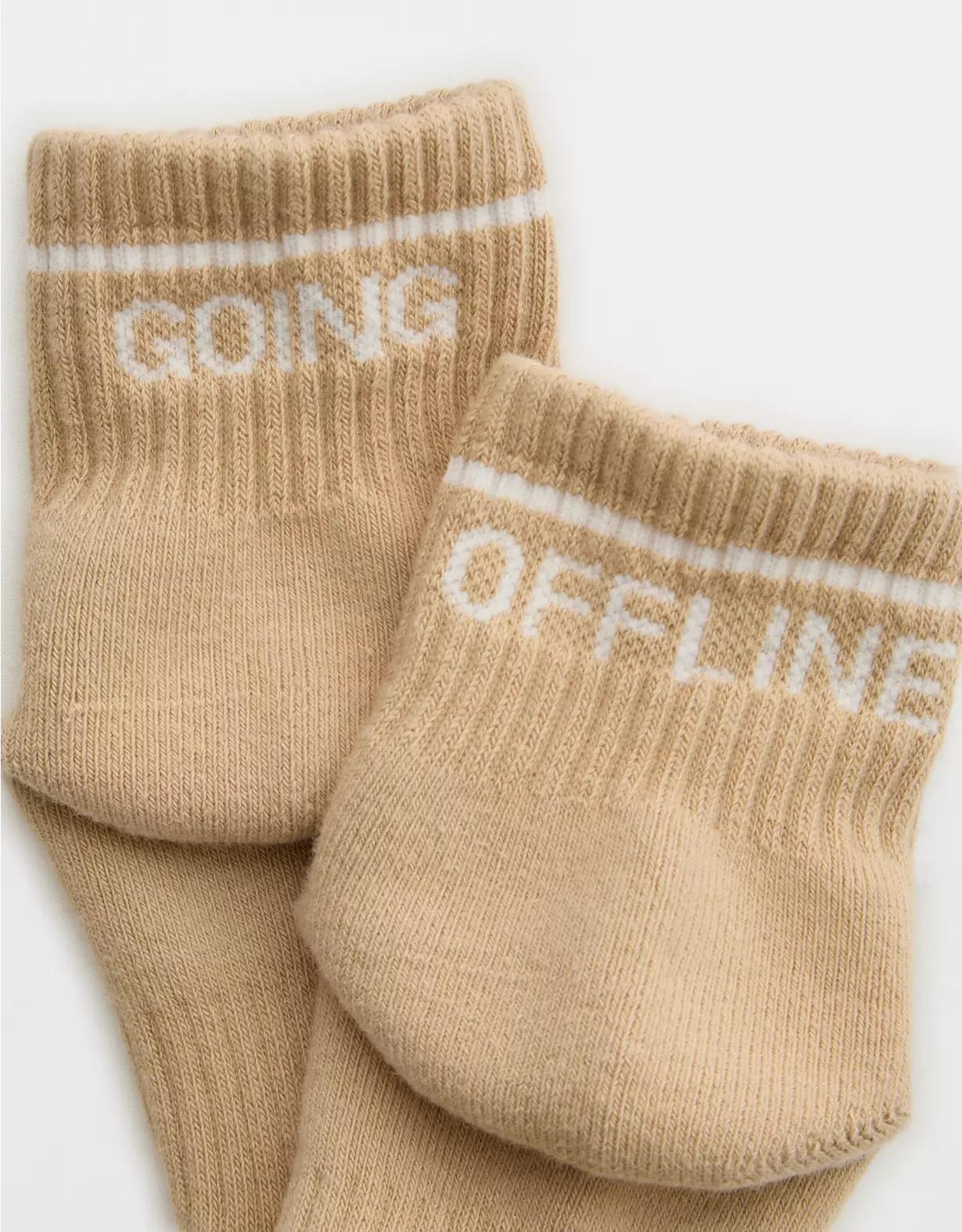 OFFLINE By Aerie Mesh Short Crew Sock Product Image