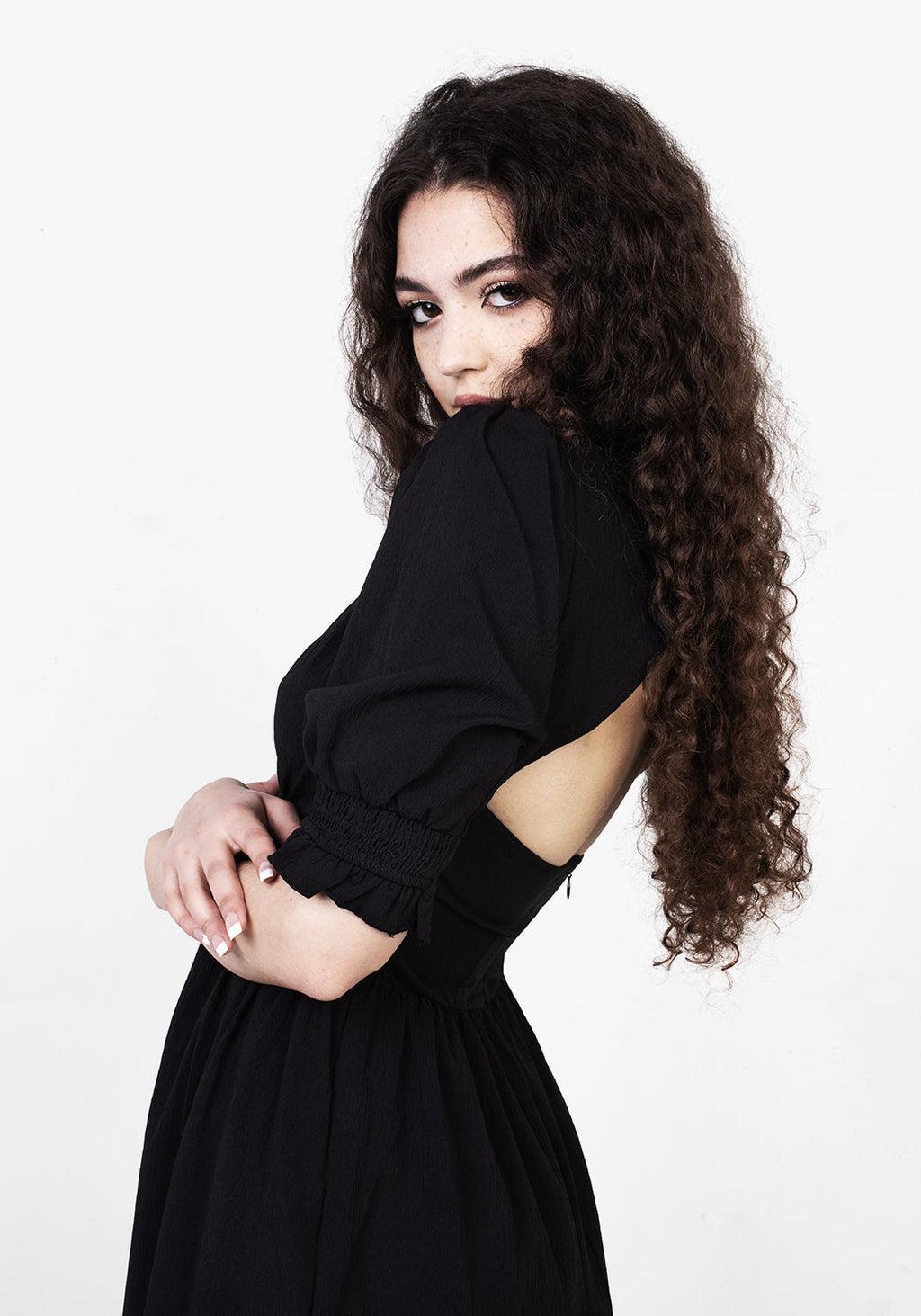 DIVINATION TEXTURED MIDI DRESS Product Image