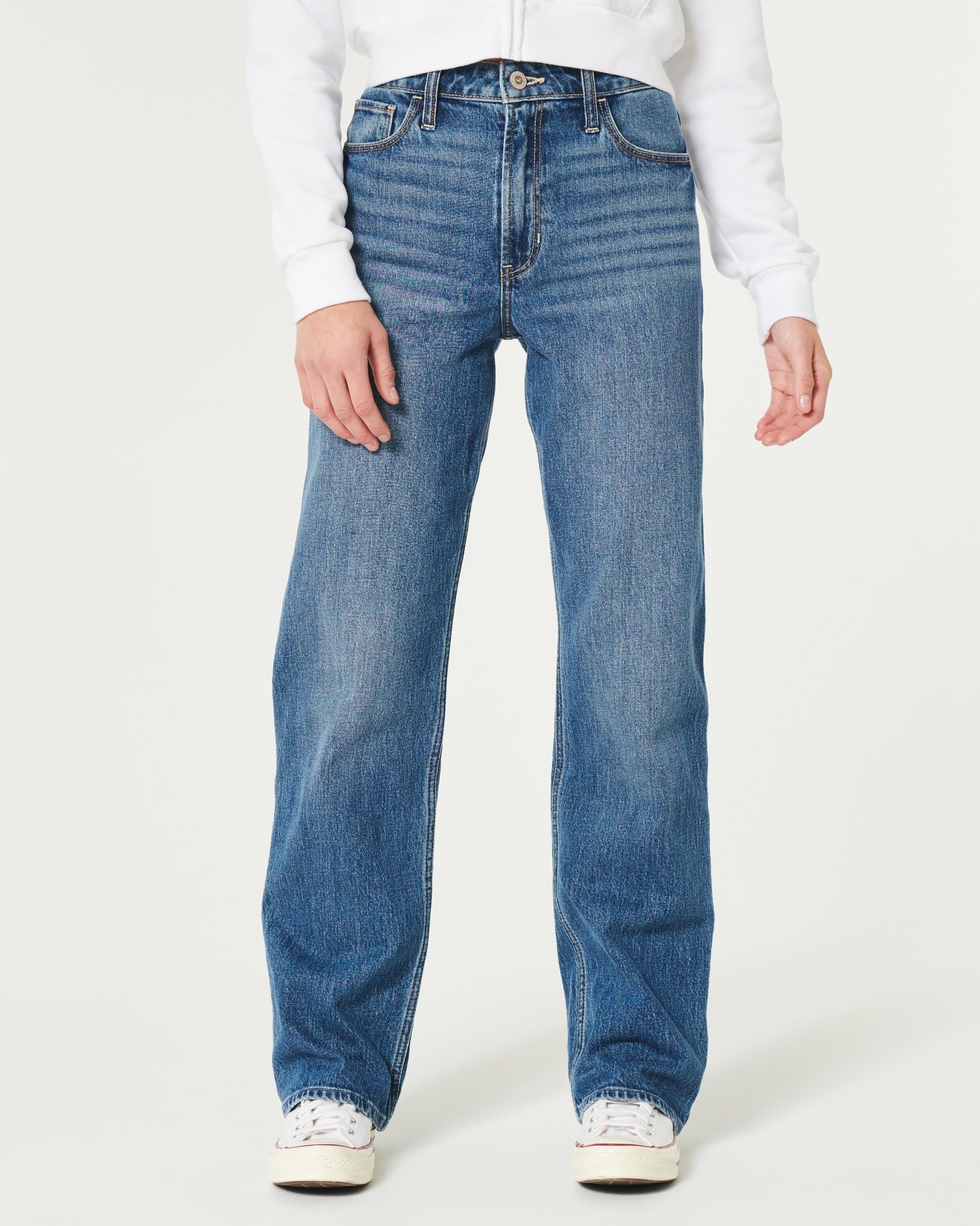 Ultra High-Rise Washed Black Dad Jeans Product Image