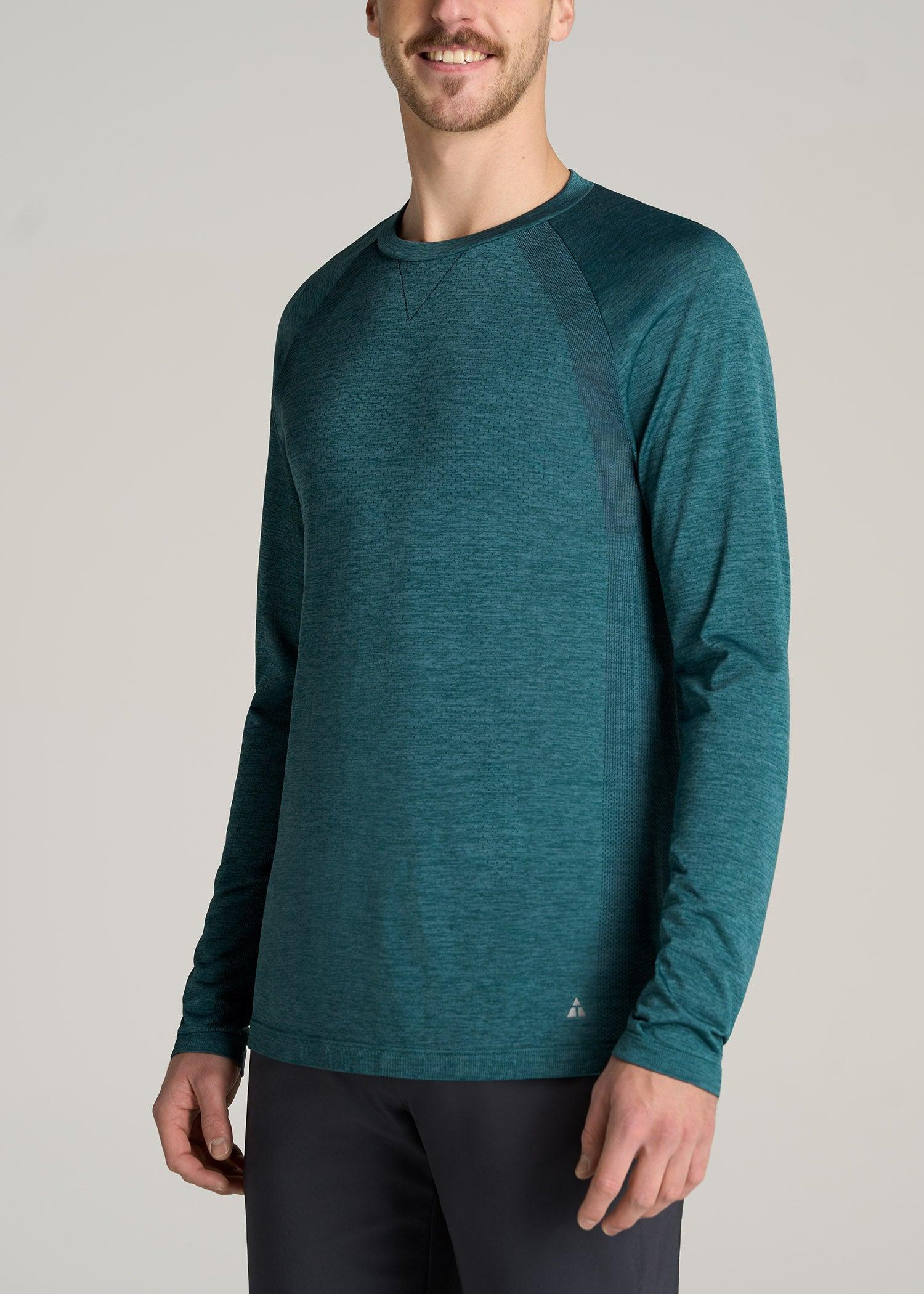 A.T. Performance MODERN-FIT Raglan Shirt for Tall Men in Teal Mix Male Product Image