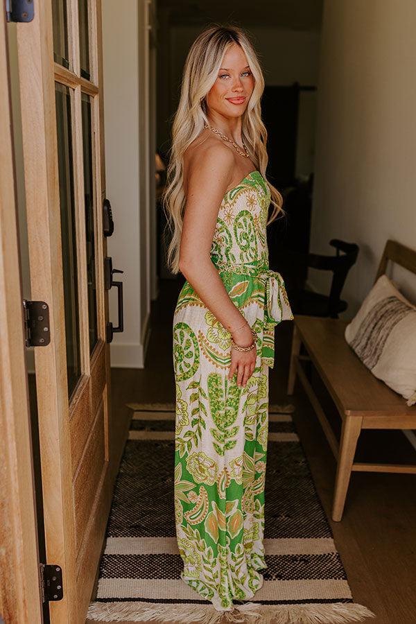 Vacay Vibes Wide Leg Smocked Jumpsuit Product Image