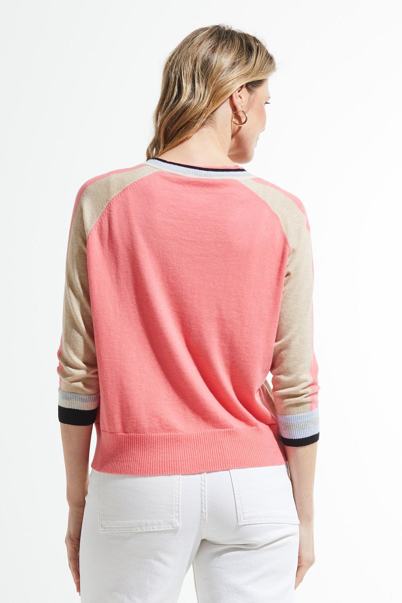 Stripe Trim Cardigan Product Image