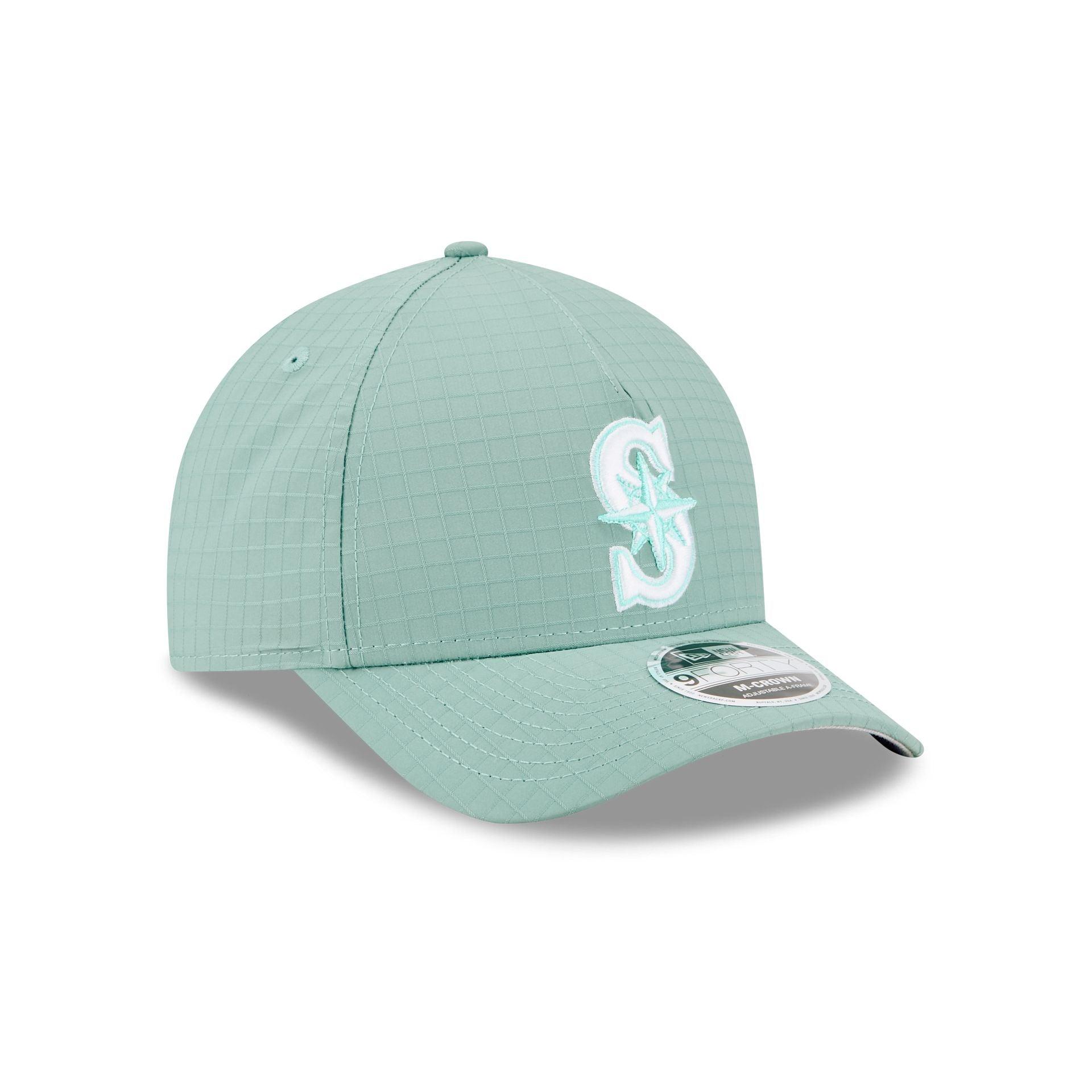 Seattle Mariners Green Ripstop 9FORTY M-Crown A-Frame Snapback Hat Male Product Image