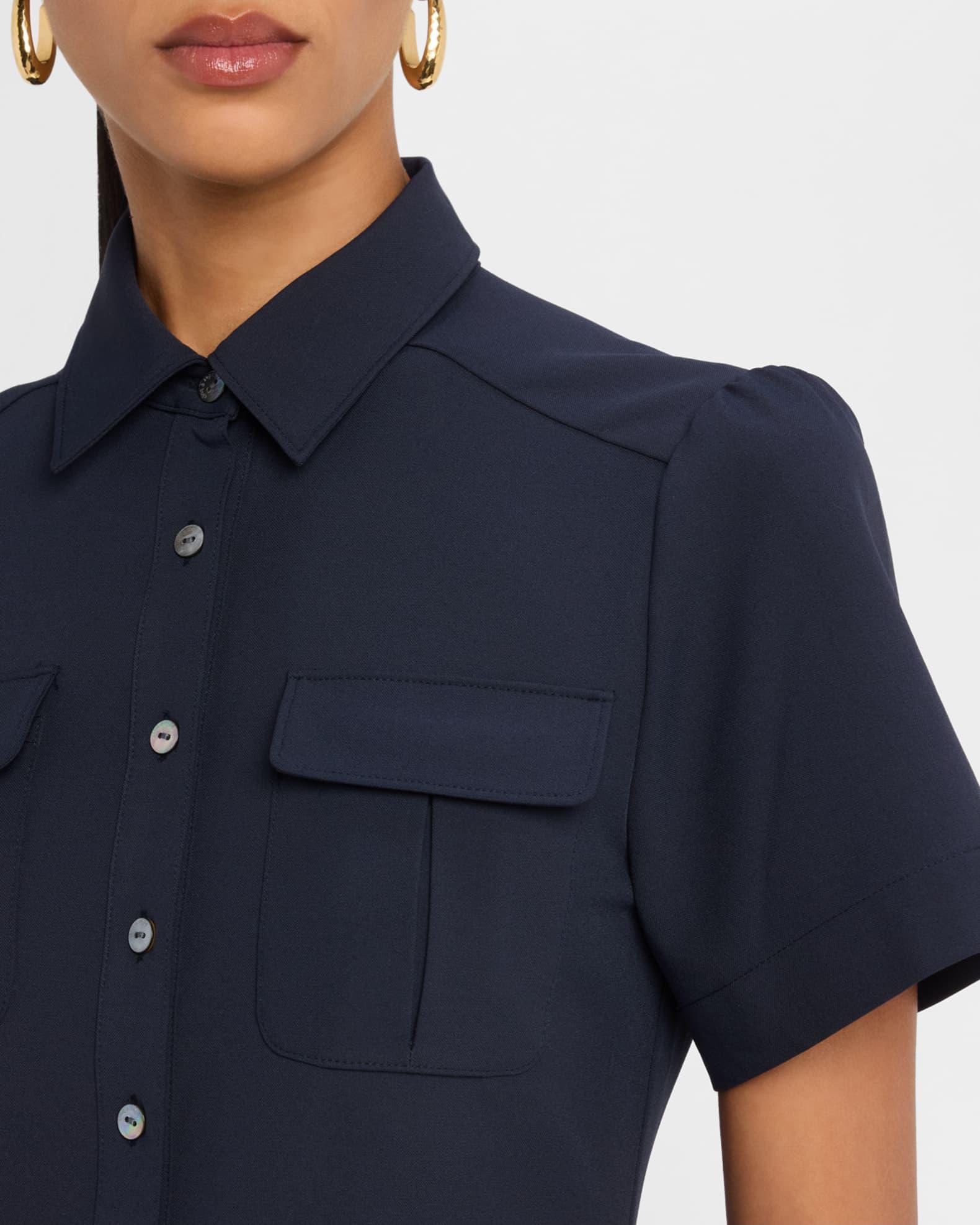 Jamie Short-Sleeve Shirtdress  Product Image
