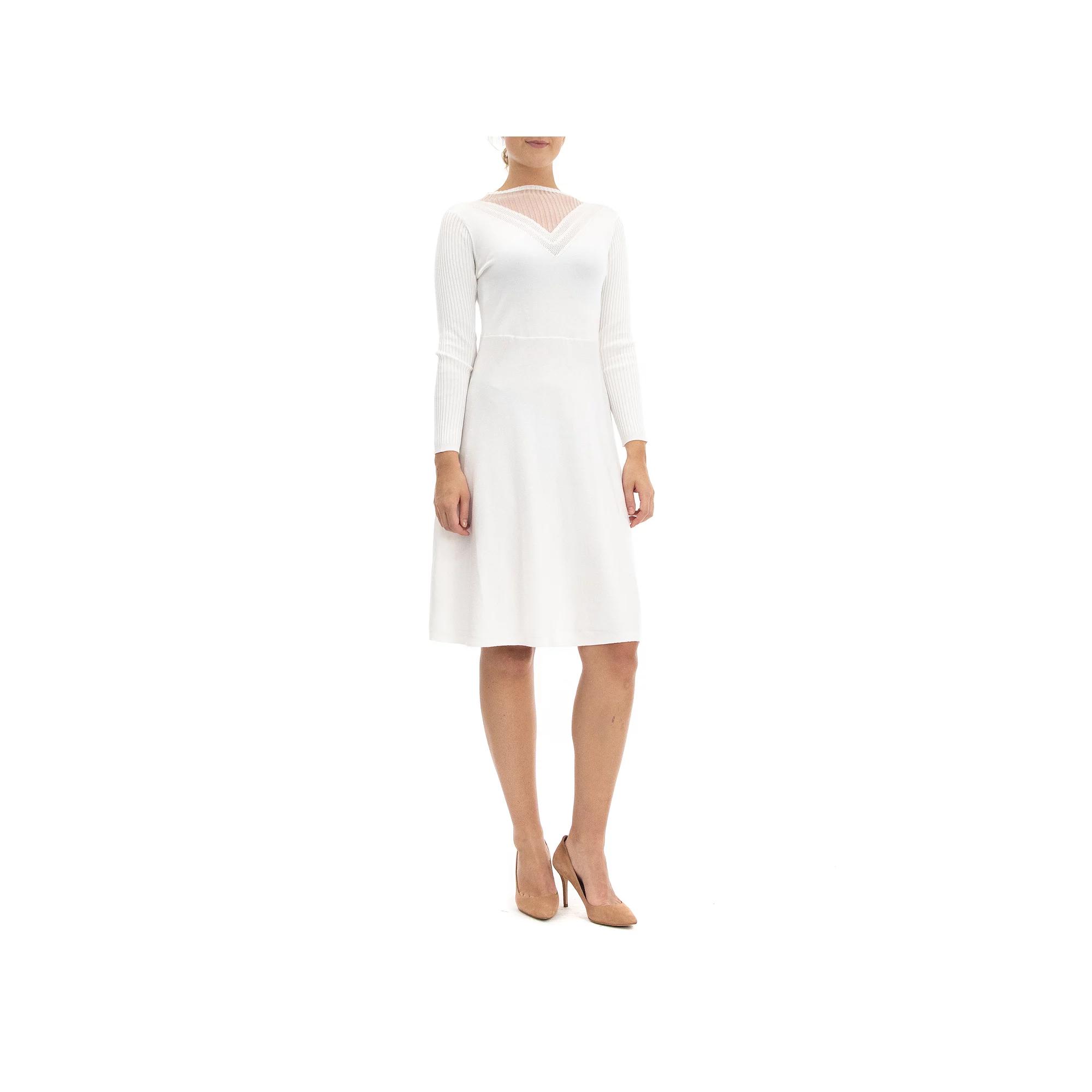 Women's Nina Leonard Mockneck Long Sleeve Sweater Dress,  Product Image