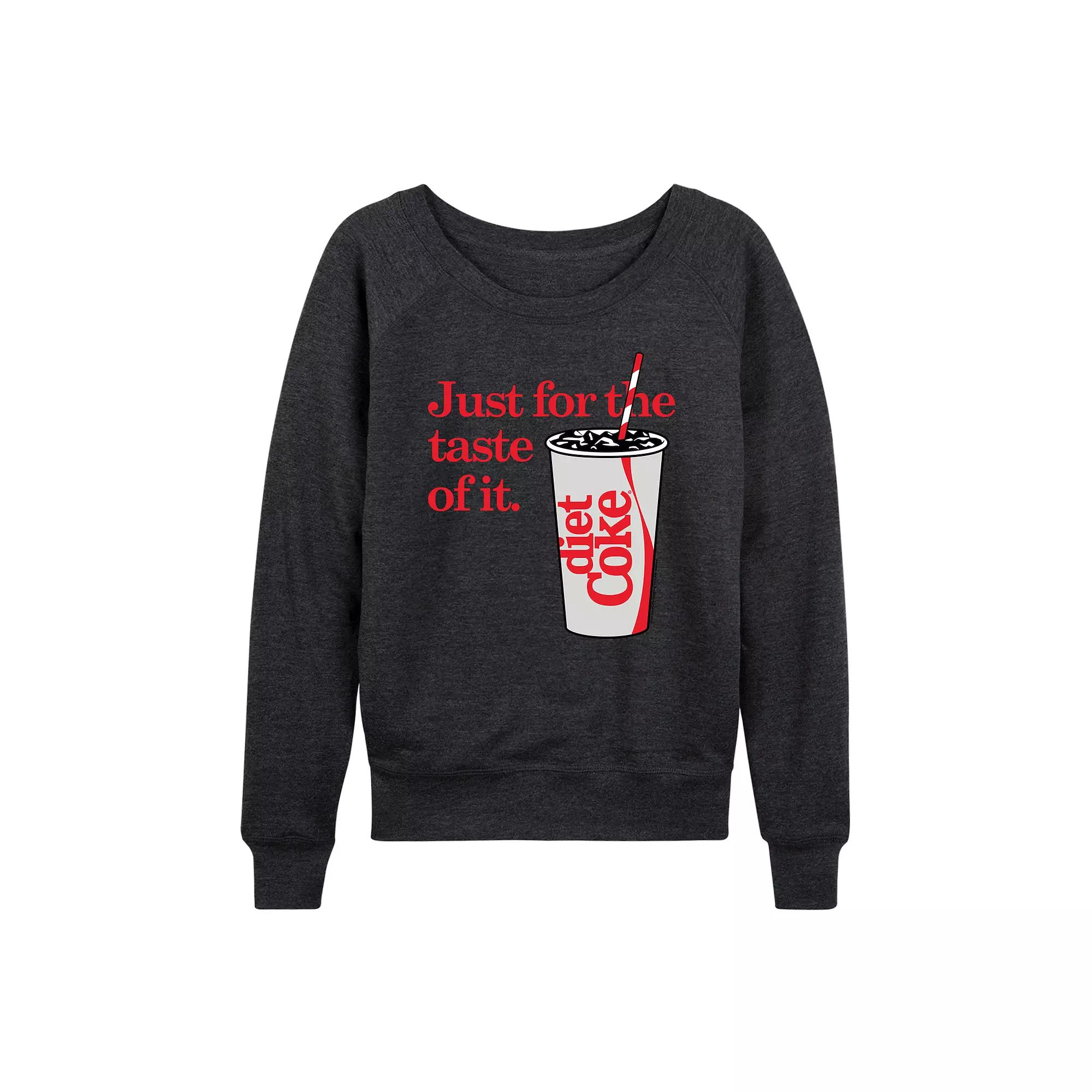 Women's Diet Coke For The Taste Of It French Terry Long Sleeve Tee,  Product Image