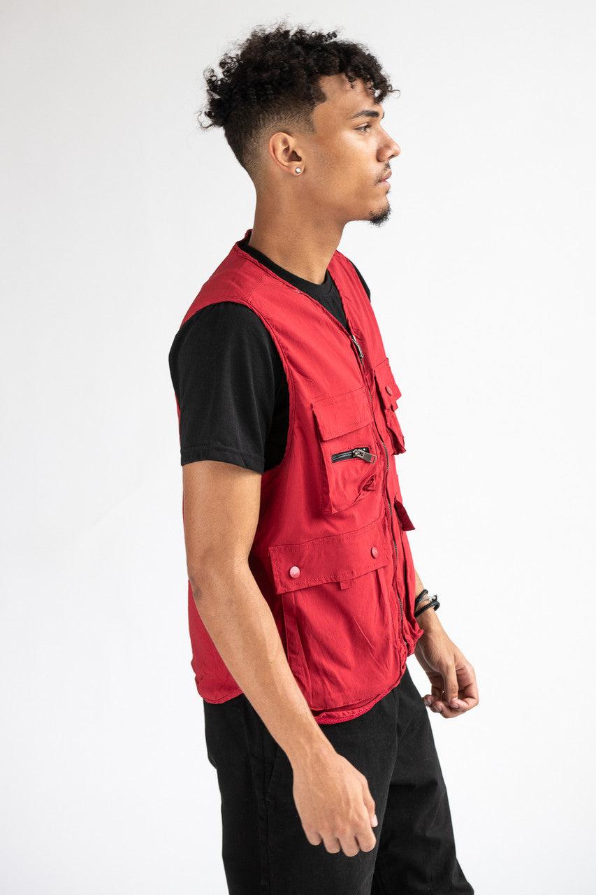 Red Cargo Vest Product Image