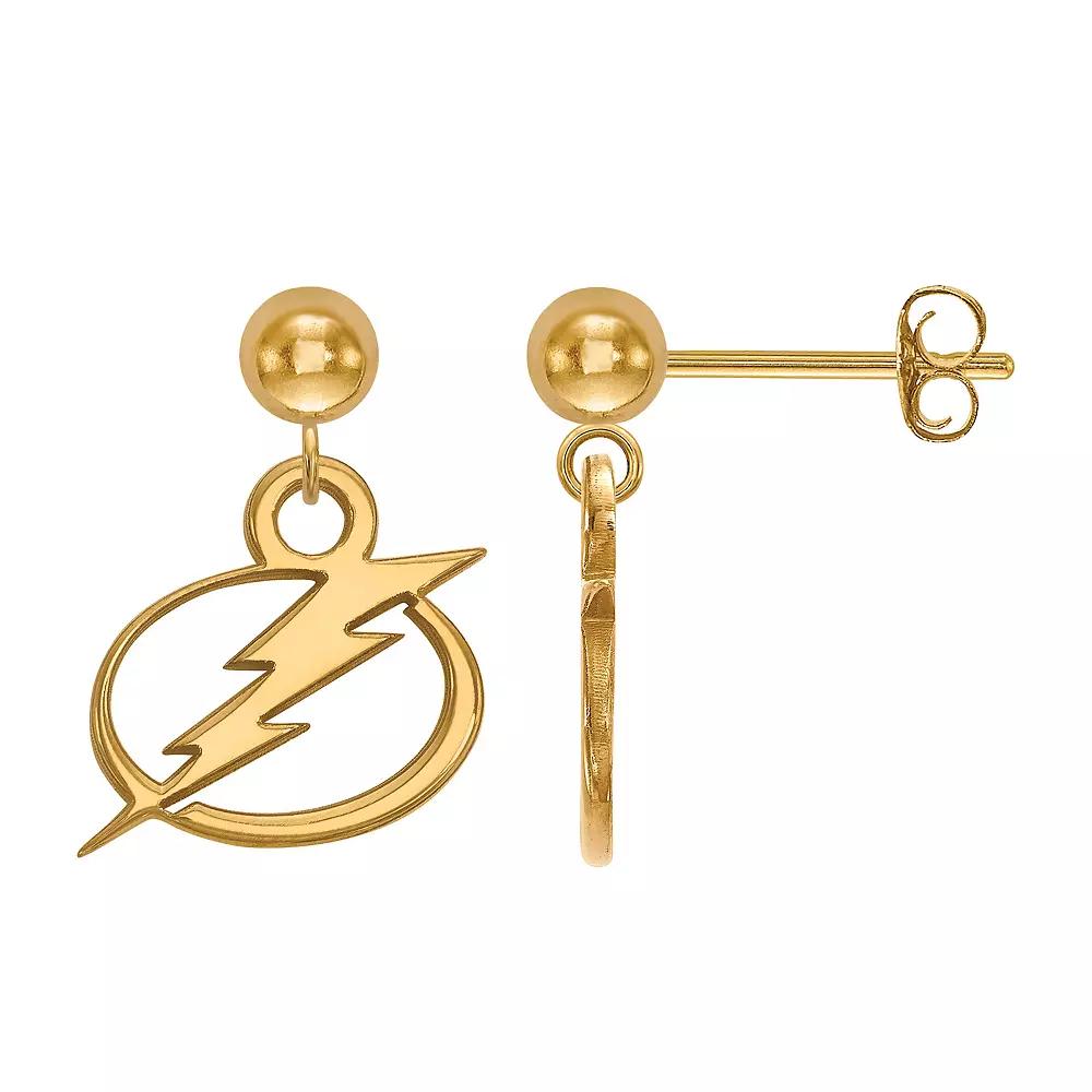 LogoArt Sterling Silver Tampa Bay Lightning Dangle Stud Earrings, Women's Product Image