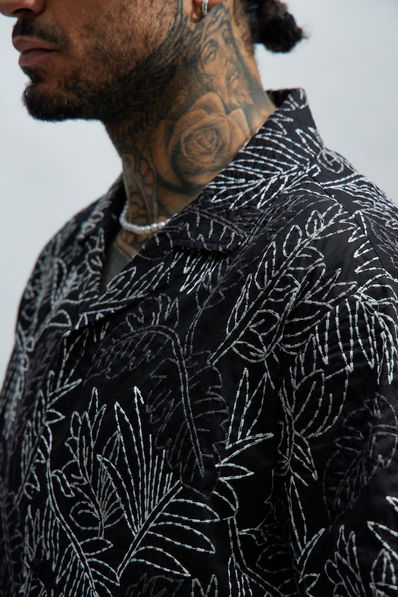 Come Thru Embroidery Shirt - Black/combo Product Image