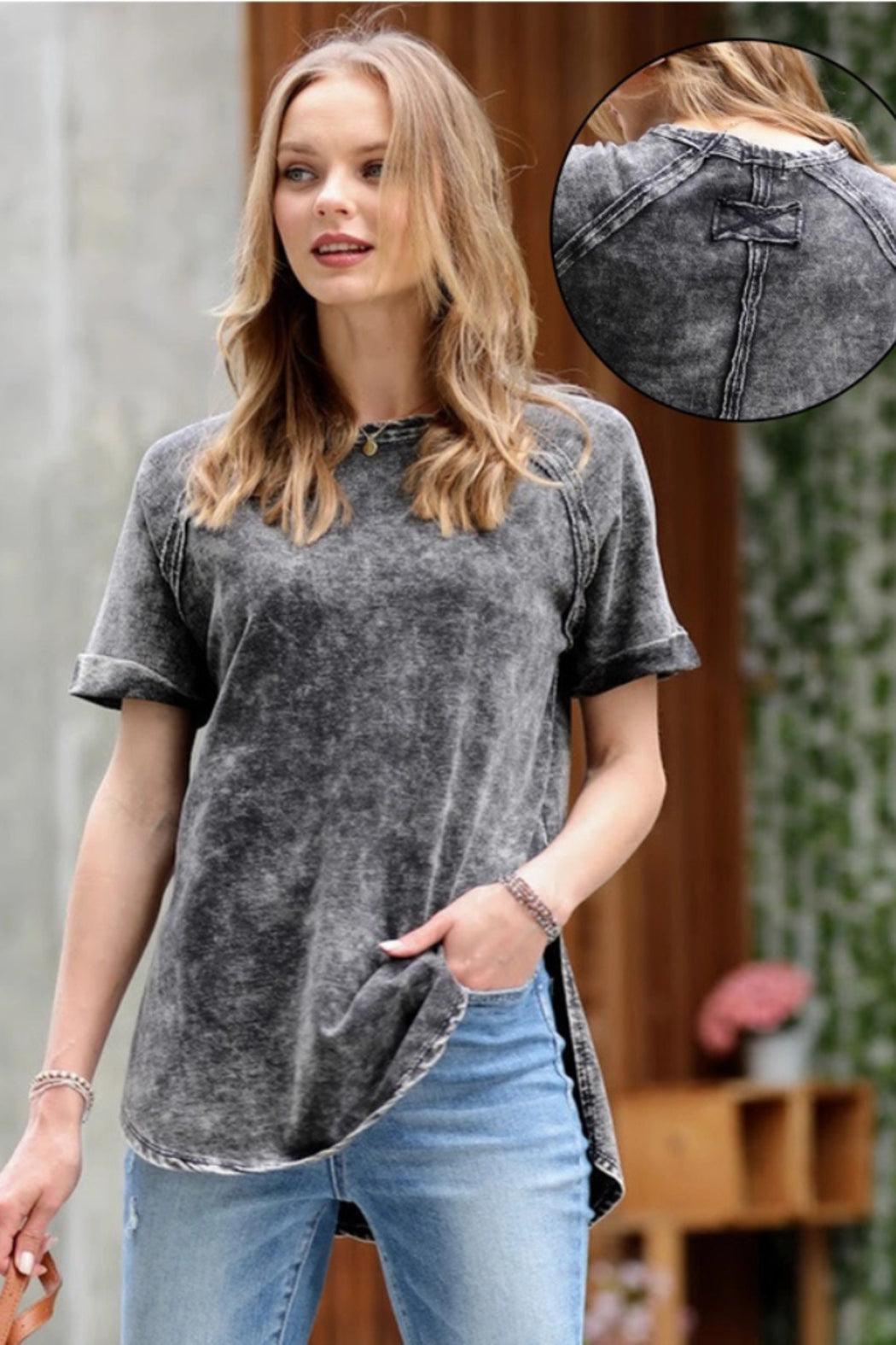 Vintage Wash French Terry Top Product Image