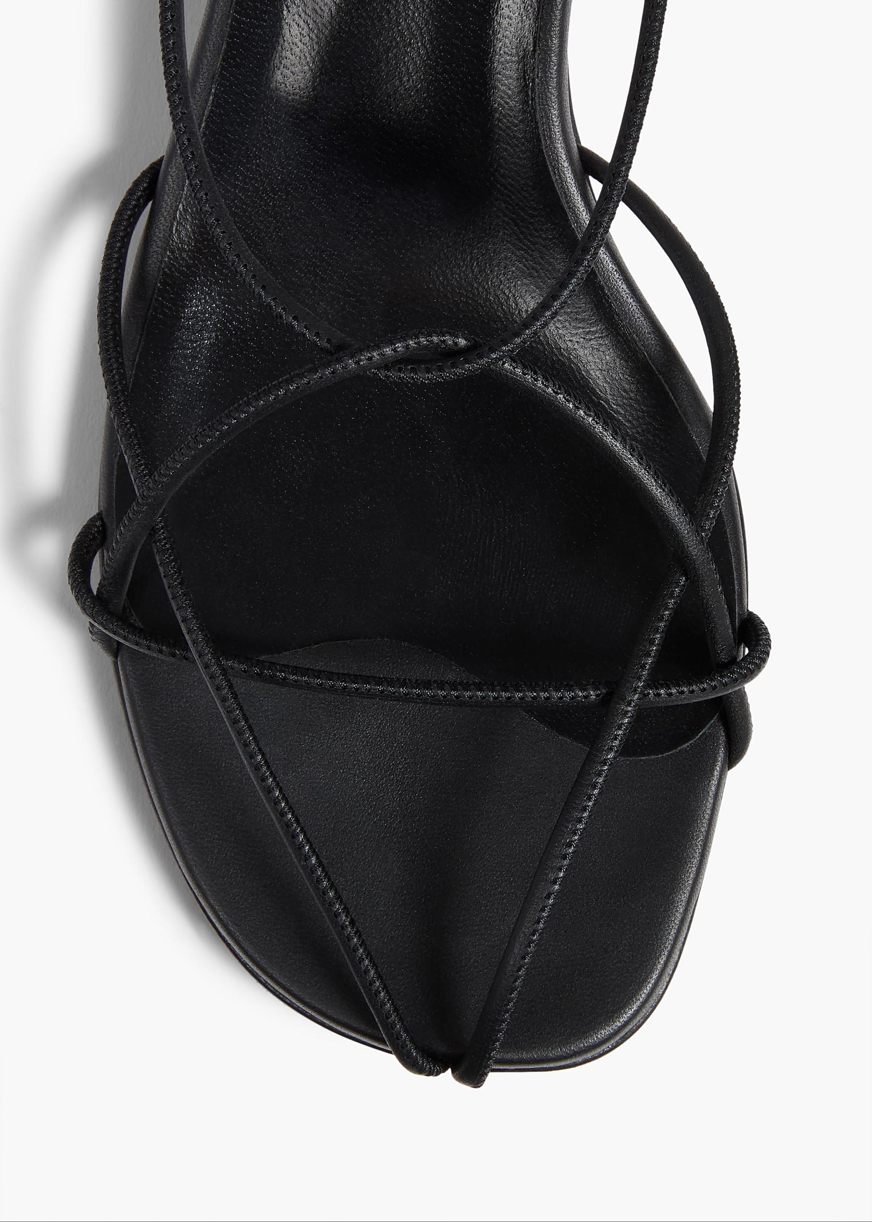 Loulou Sandal in Black Leather Product Image