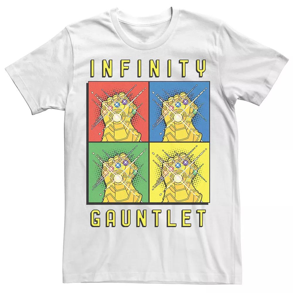 Men's Marvel Avengers Infinity Gauntlet Pop Art Box Up Tee,  Product Image