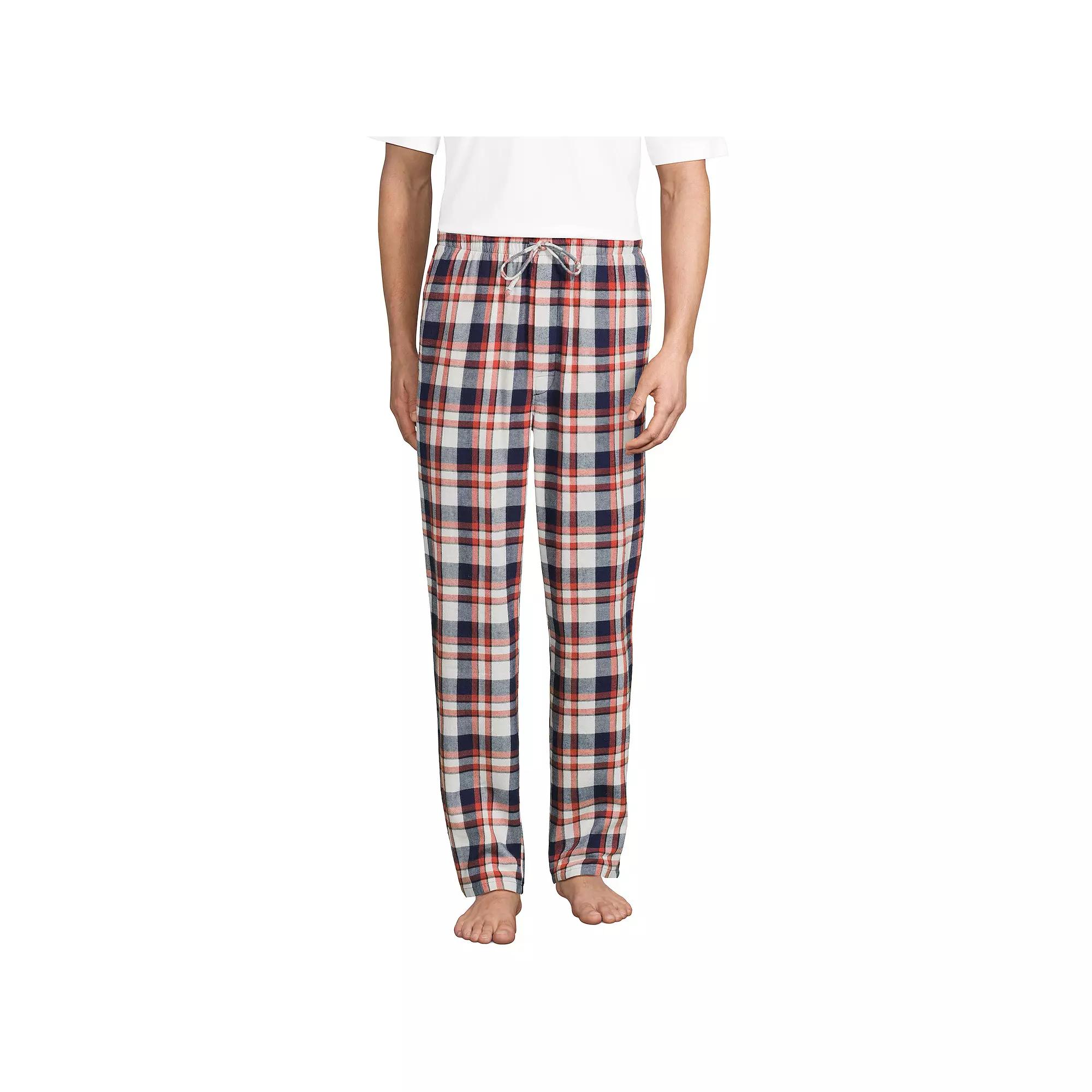 Big & Tall Lands' End Flannel Pajama Pants, Men's,  Product Image