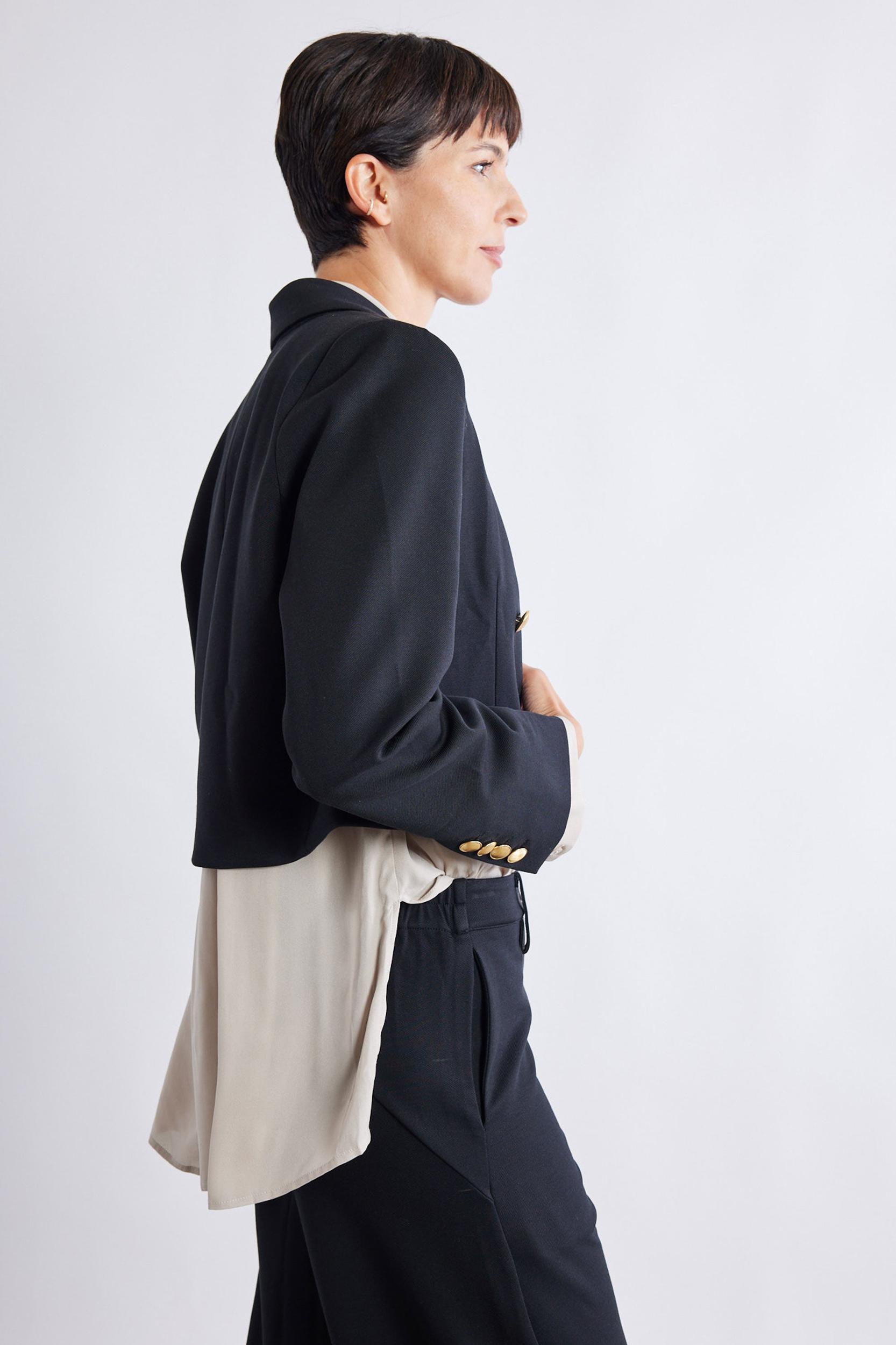 The Stretch Suit Cropped Blazer Product Image