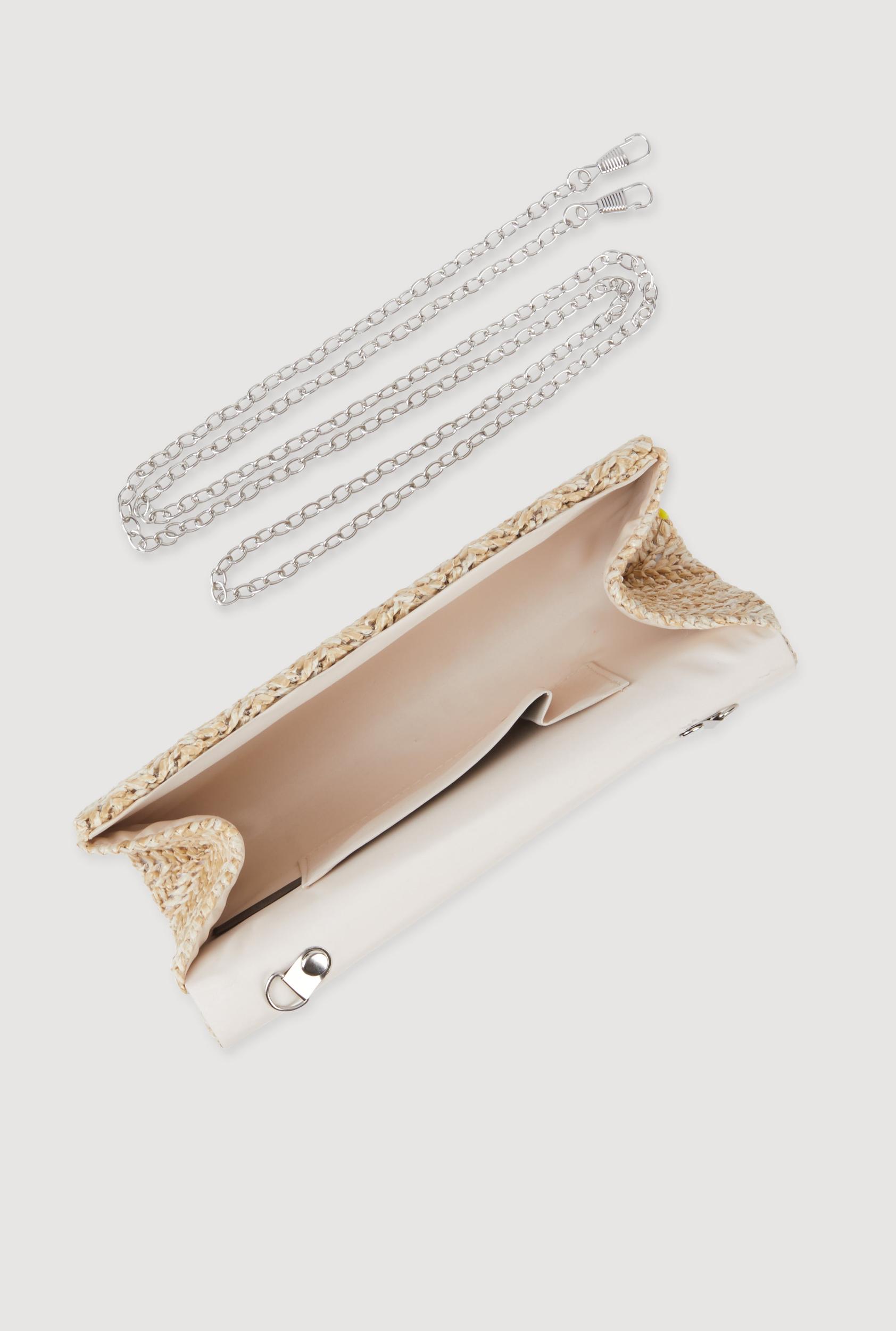 Envelope Straw Clutch Bag Female Product Image