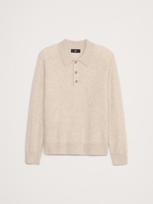 Brushed Cashmere Sweater Polo Product Image