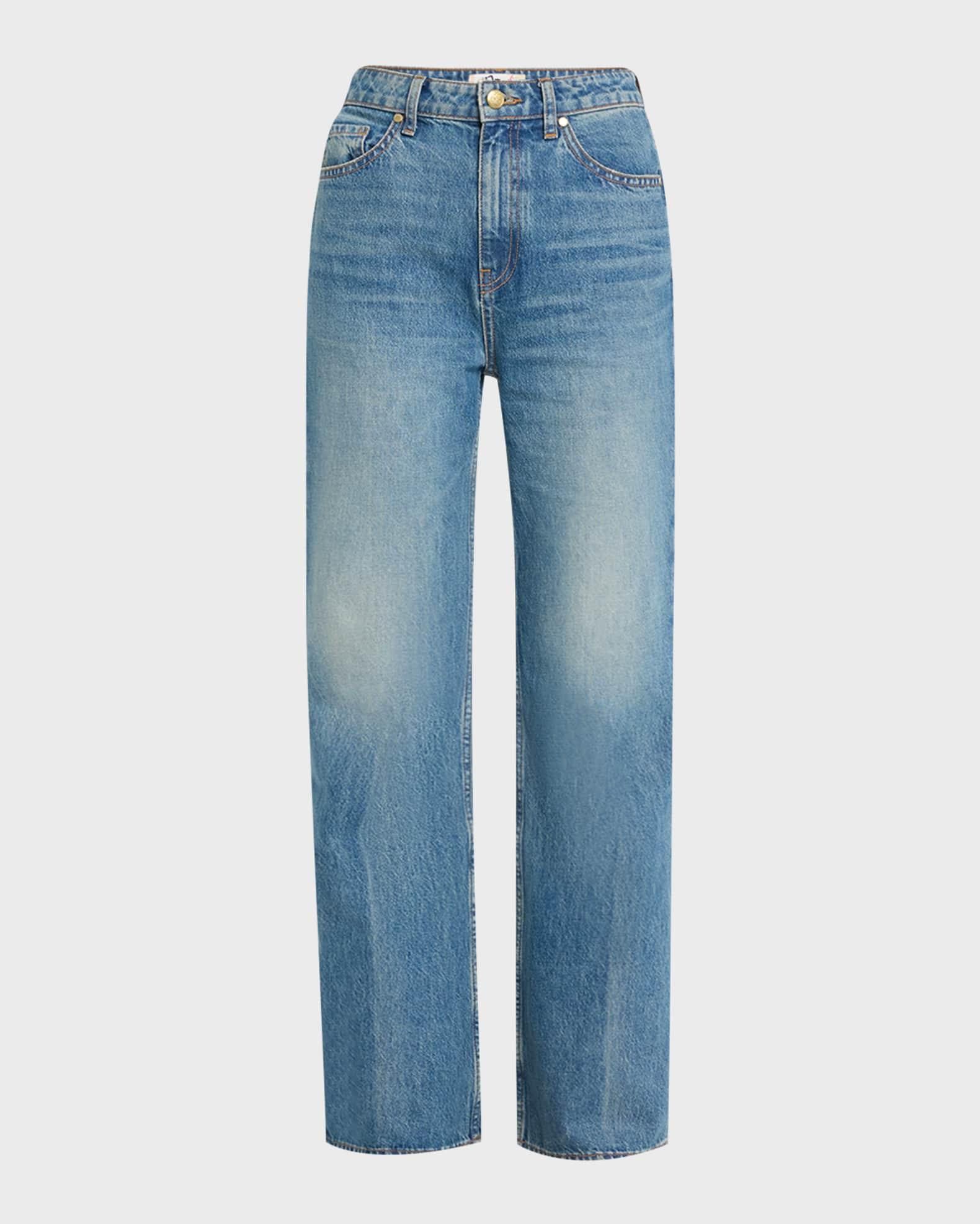 The Martine Straight-Leg Denim Jeans Product Image