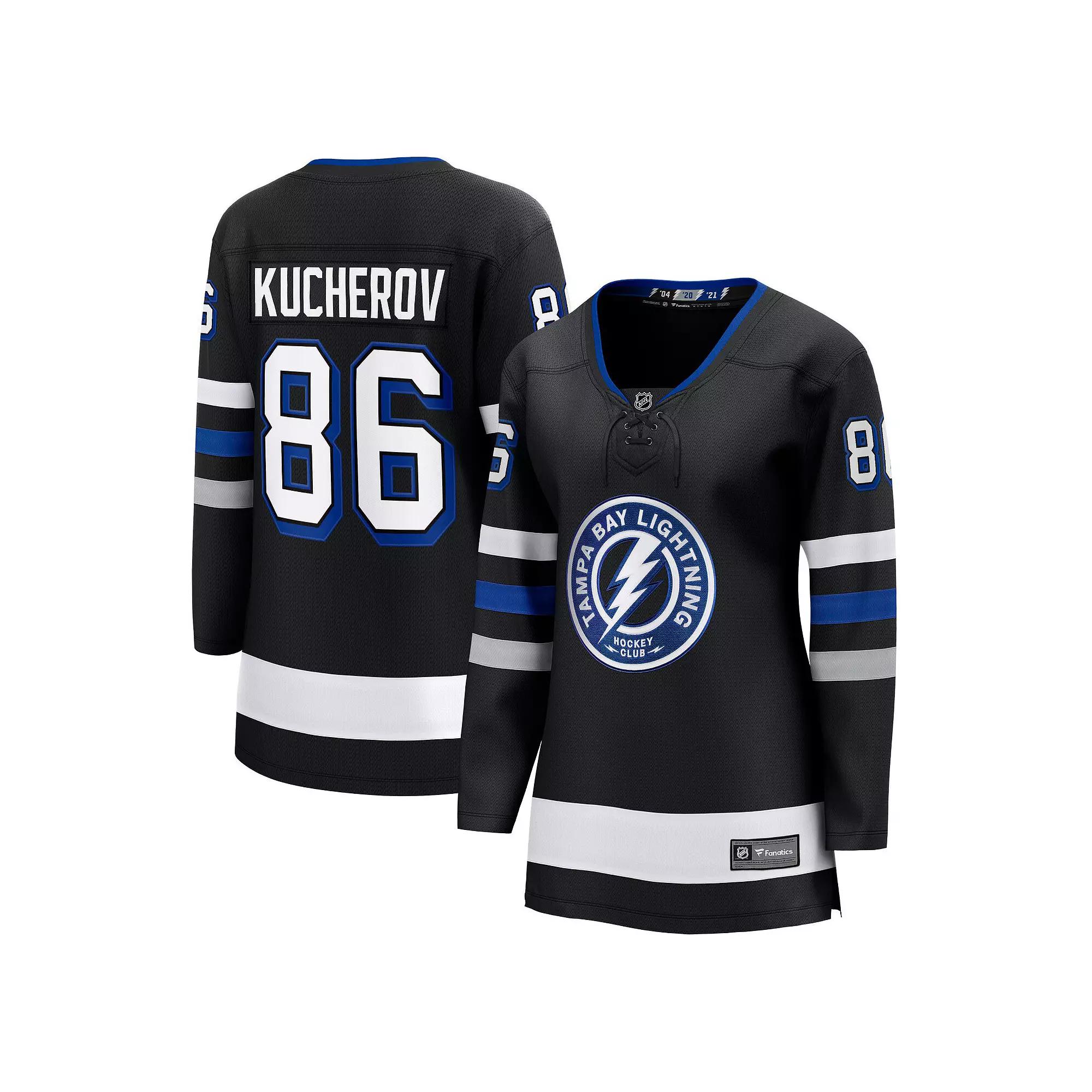 Women's Fanatics Branded Nikita Kucherov Black Tampa Bay Lightning Alternate Premier Breakaway Player Jersey,  Product Image