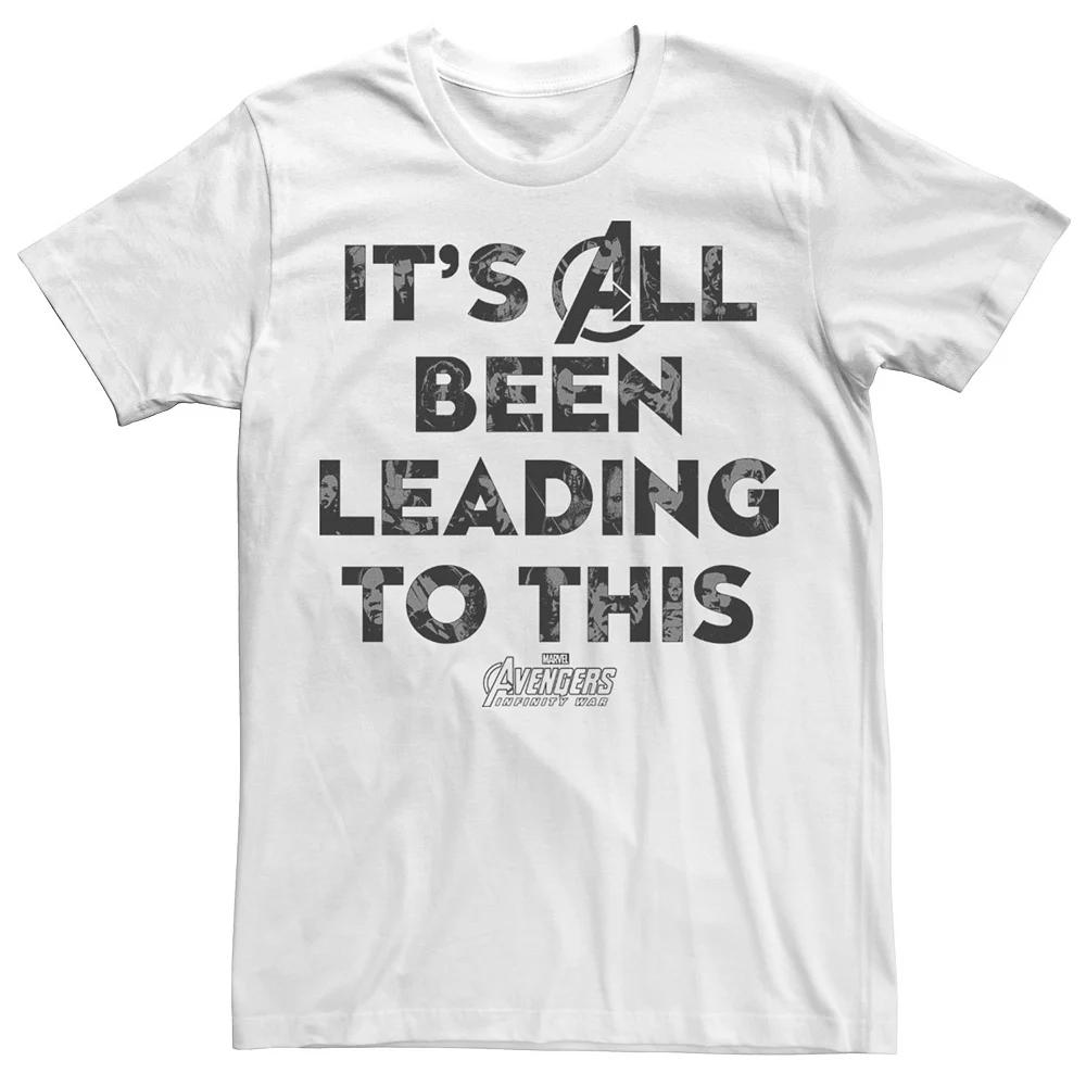 Men's Marvel Infinity War Lead To This Letter Tone Tee,  Product Image