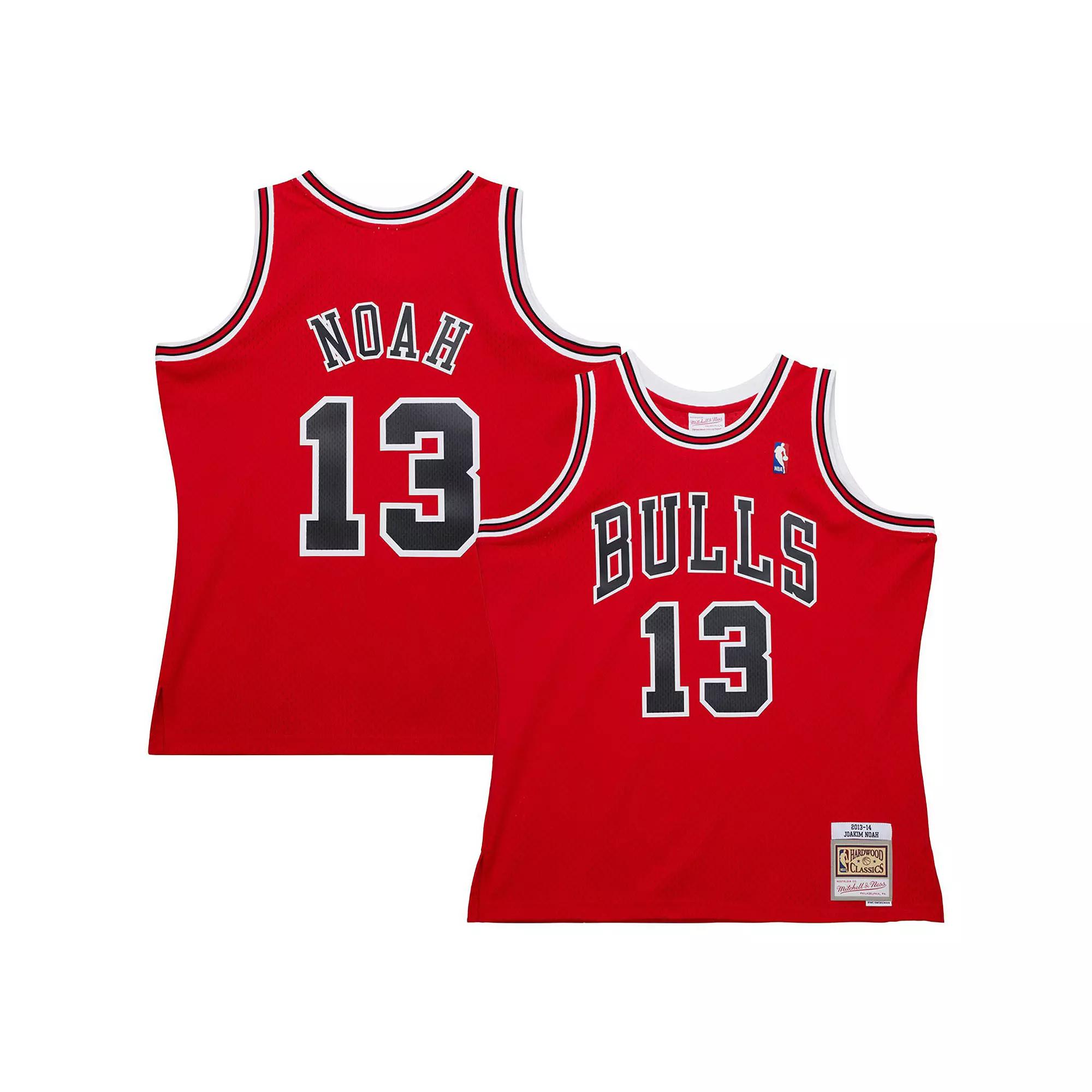 Men's Mitchell & Ness Joakim Noah Red Chicago Bulls 2013/14 Hardwood Classics Swingman Jersey, Size: Small Product Image