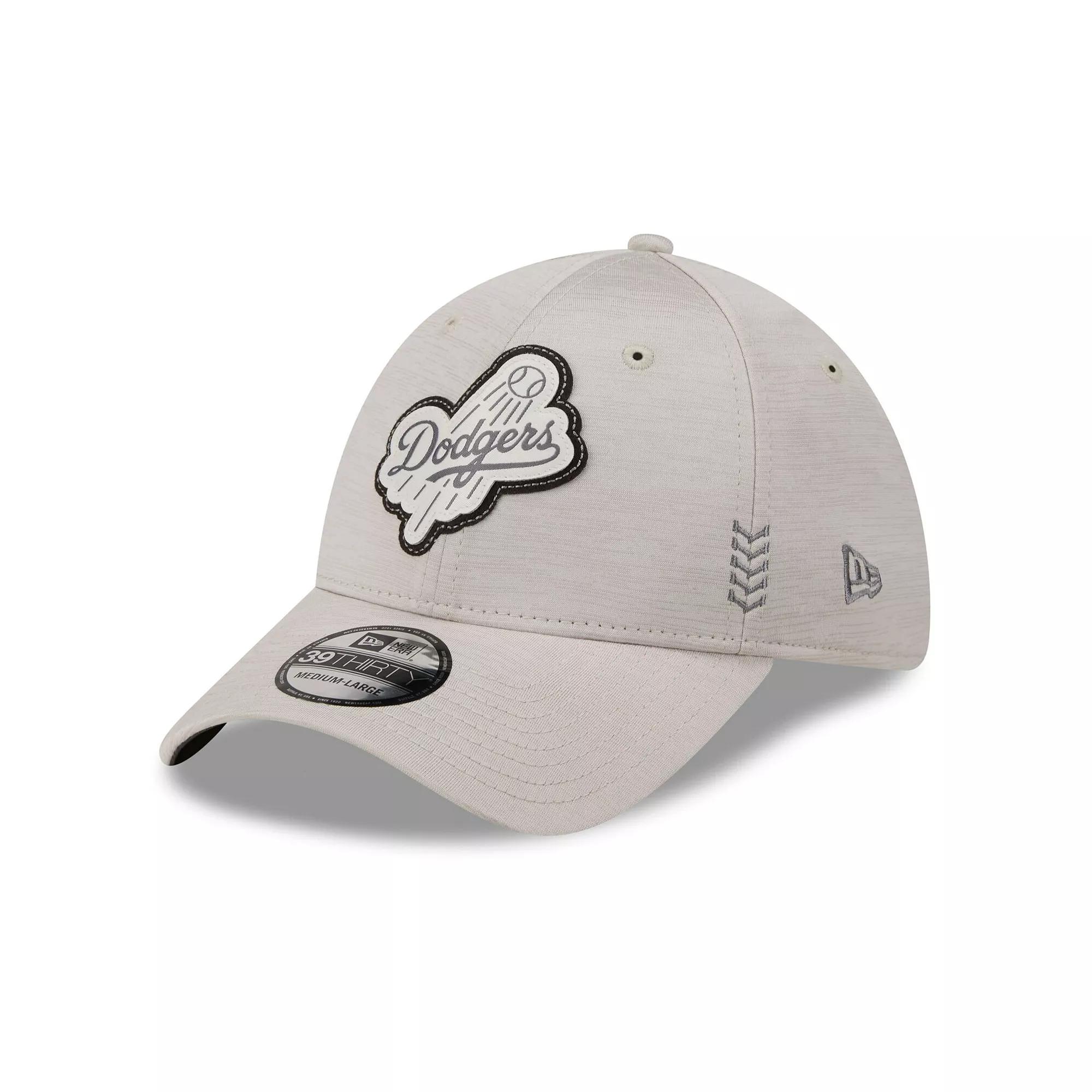 Men's New Era Cream Los Angeles Dodgers 2024 Clubhouse 39THIRTY Flex Fit Hat,  Product Image