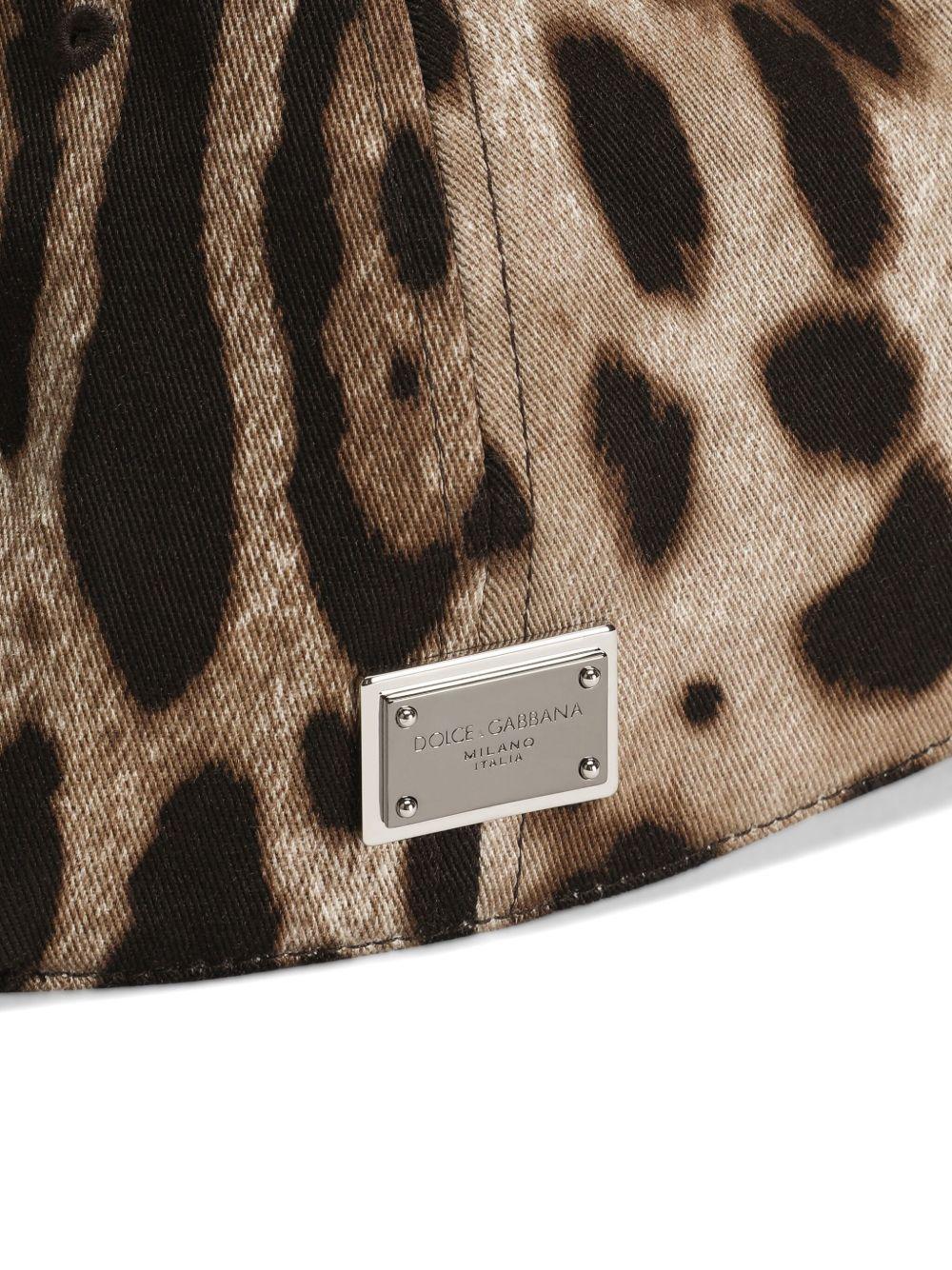 leopard-print baseball cap Product Image
