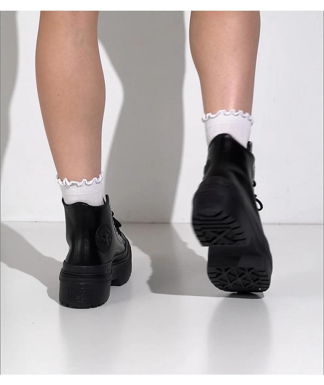 Converse Chuck Taylor All Star Lugged Heel Black Platform Shoes Product Image