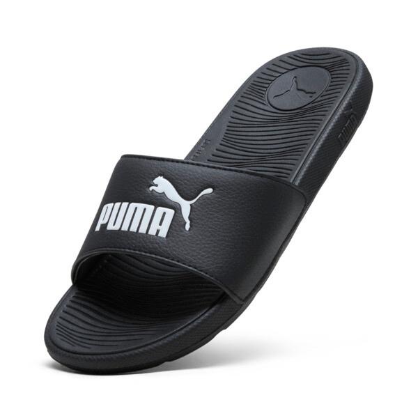 PUMA Cool Cat 2.0 Women's Slides in Black/White Product Image