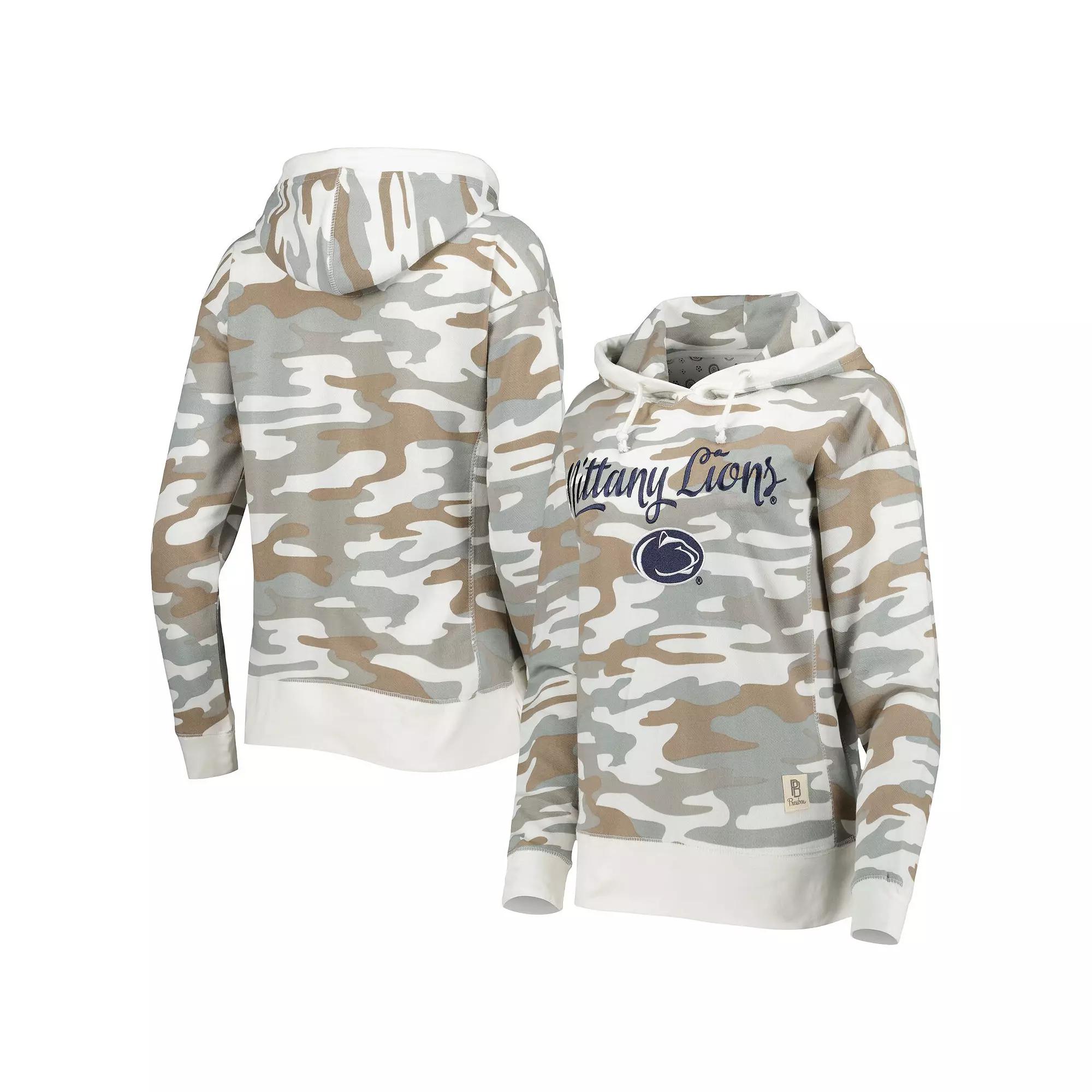 Women's Pressbox Camo Penn State Nittany Lions San Pablo Pullover Hoodie, Size: Small, Green Product Image