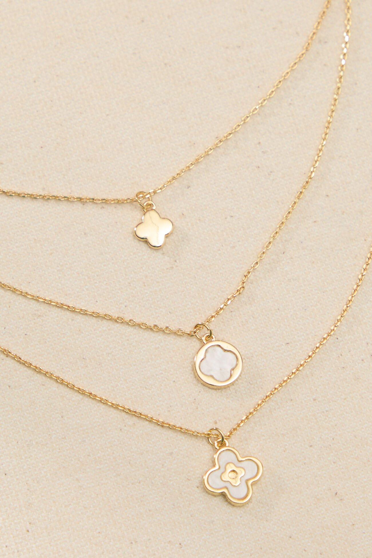 Clover Cascade Charm Necklace Product Image