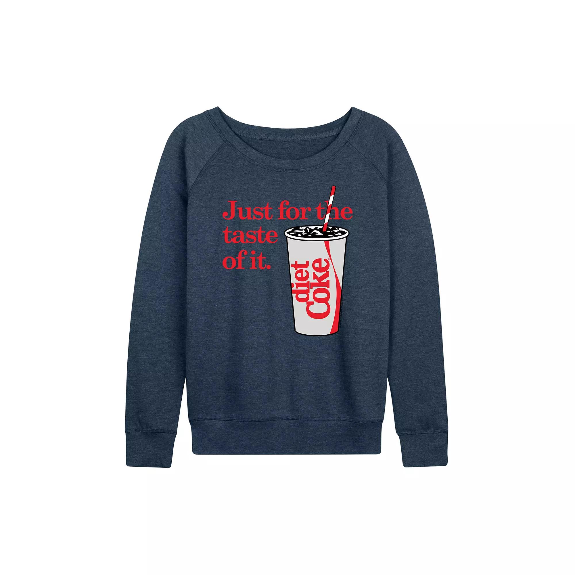Women's Diet Coke For The Taste Of It French Terry Long Sleeve Tee,  Product Image