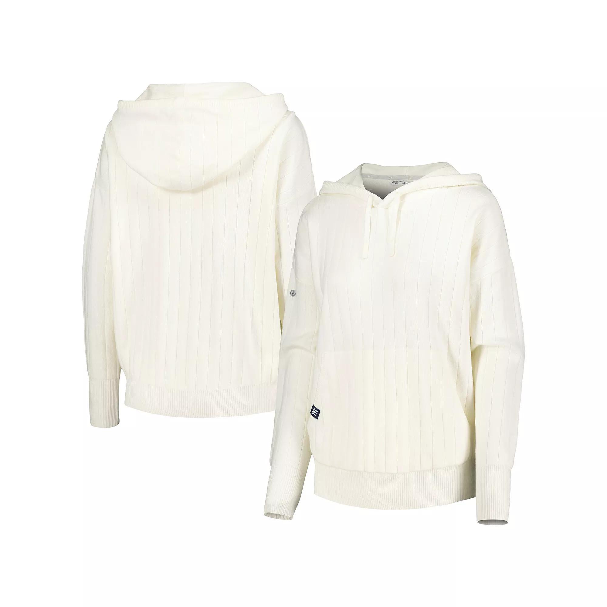 Women's Levelwear White New York Yankees Dream Icon Tab Pullover Hoodie, Size: Medium Product Image