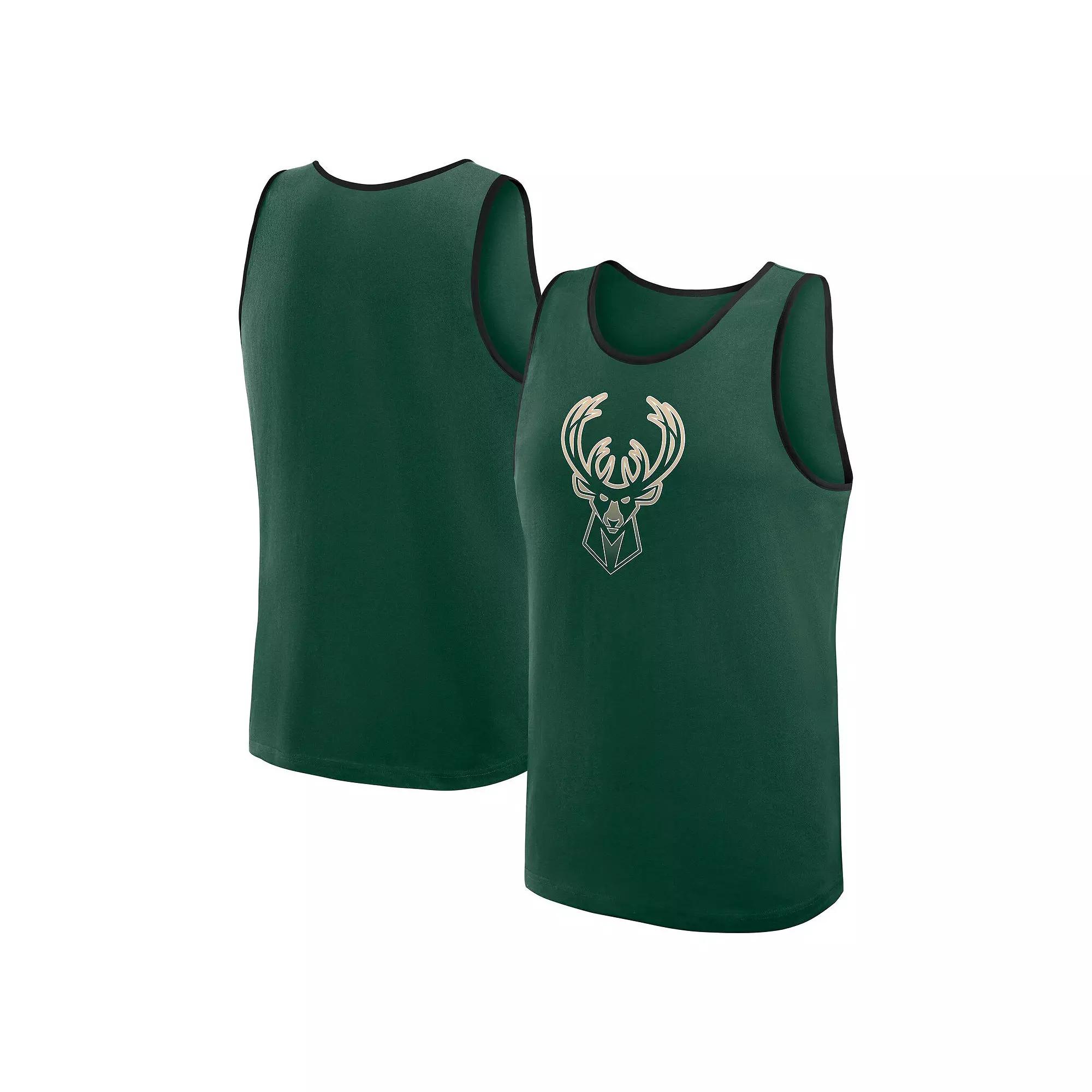 Men's Hunter Green Milwaukee Bucks Unmatched Success Tank Top,  Product Image
