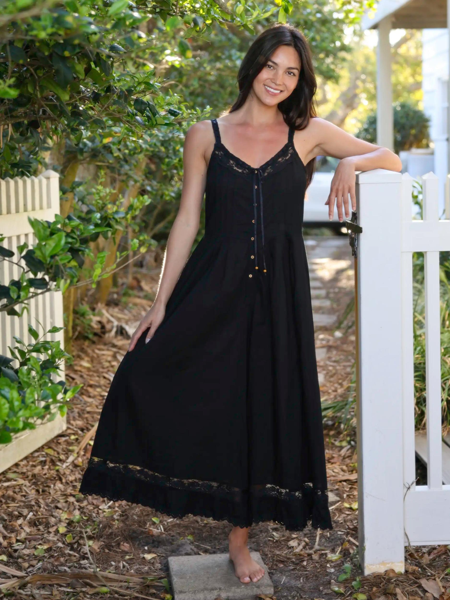 Cotton & Lace Jumpsuit - Vintage Vines Product Image