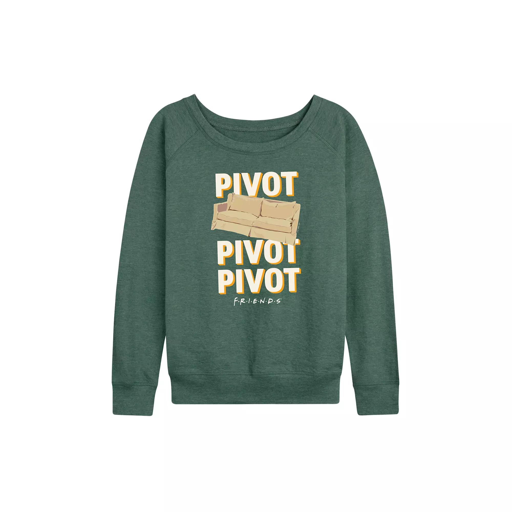 Women's Friends Pivot Couch French Terry Long Sleeve Tee,  Product Image