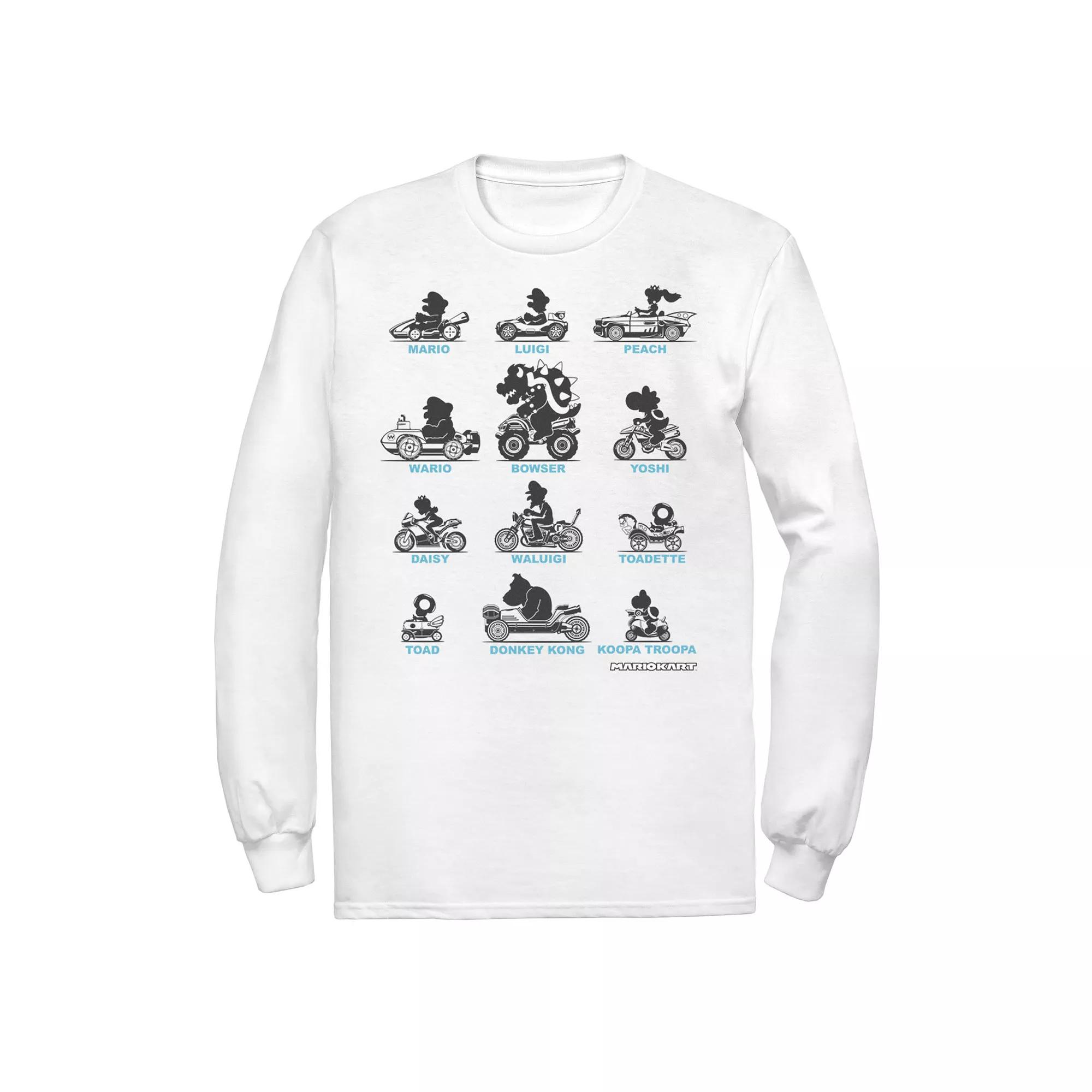 Men's Nintendo Super Mario Mario Kart Silhouette Tee,  Product Image