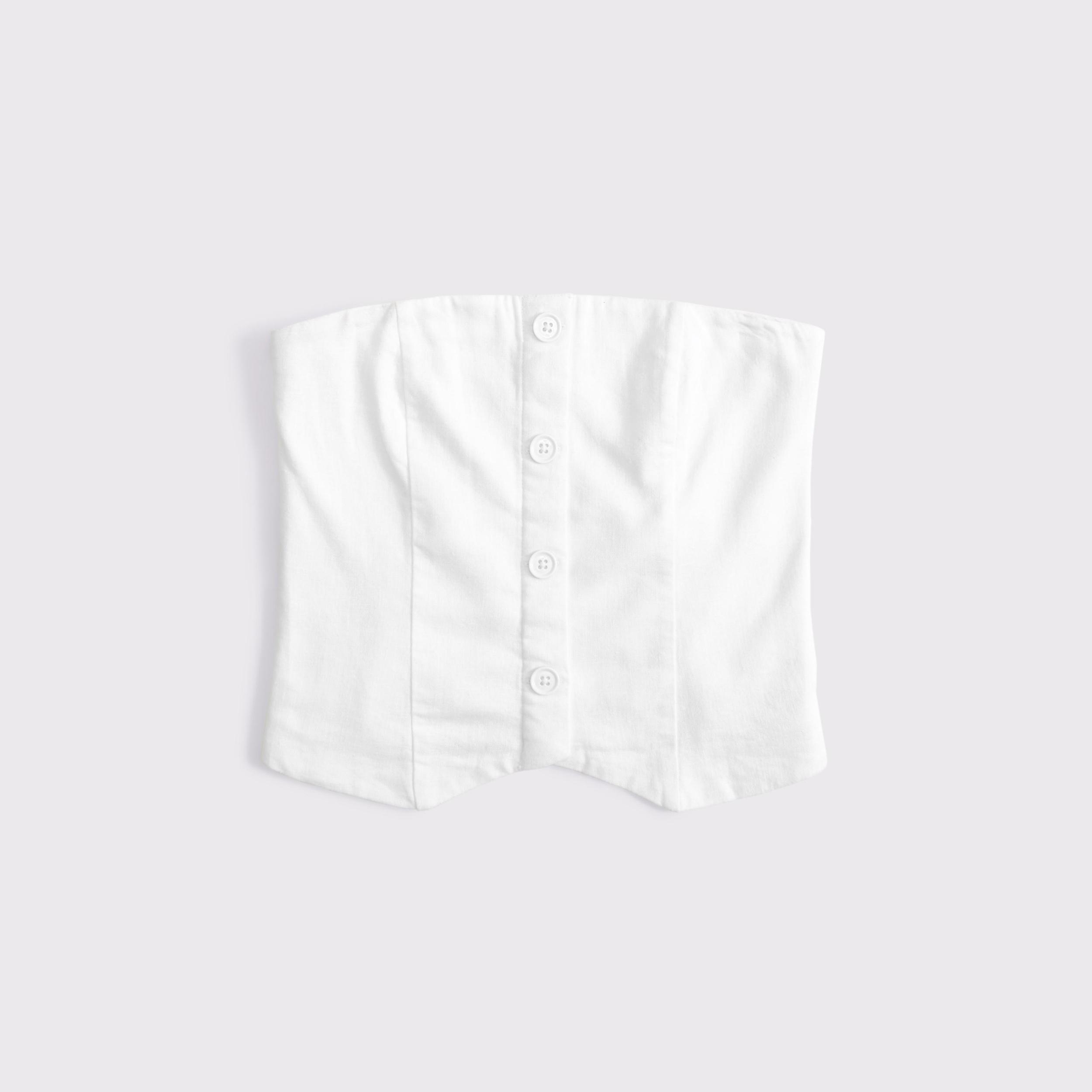 Strapless Cropped Vest Top Product Image