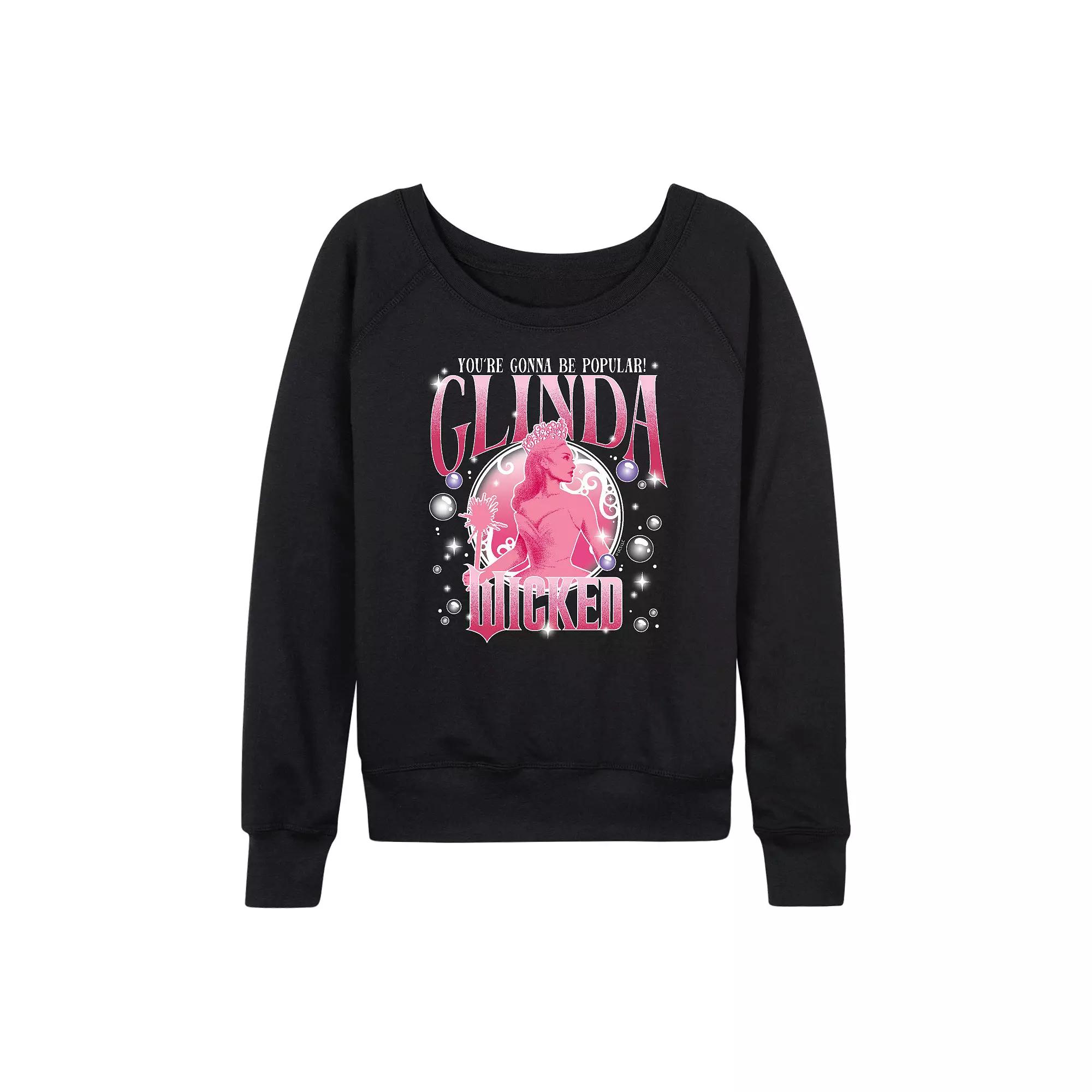 Women's Wicked Glinda Popular French Terry Long Sleeve Tee,  Product Image