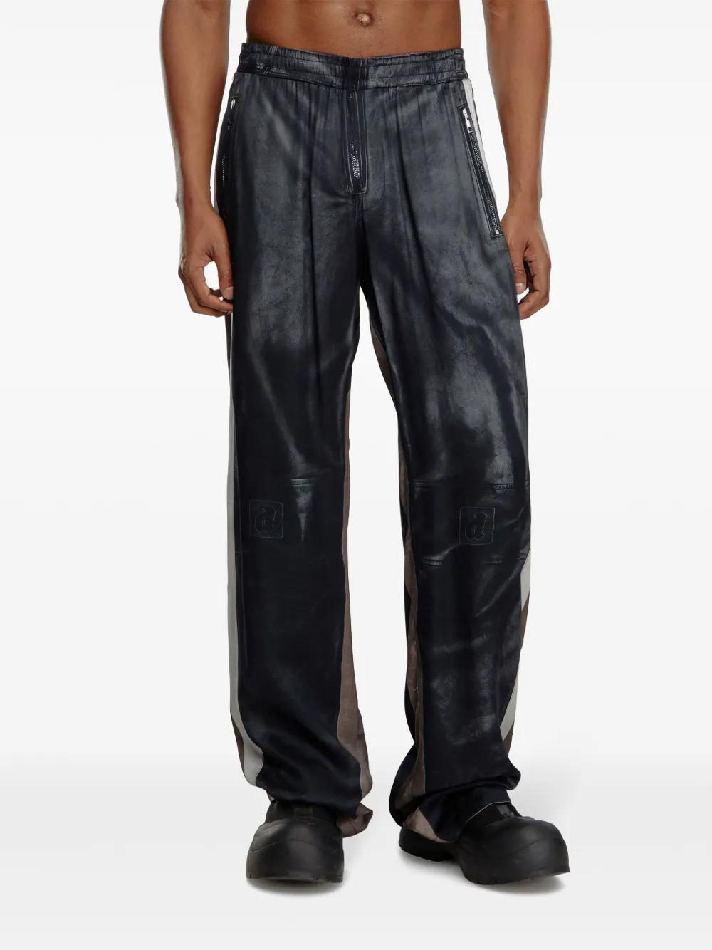 side-stripe straight-leg trousers  Product Image